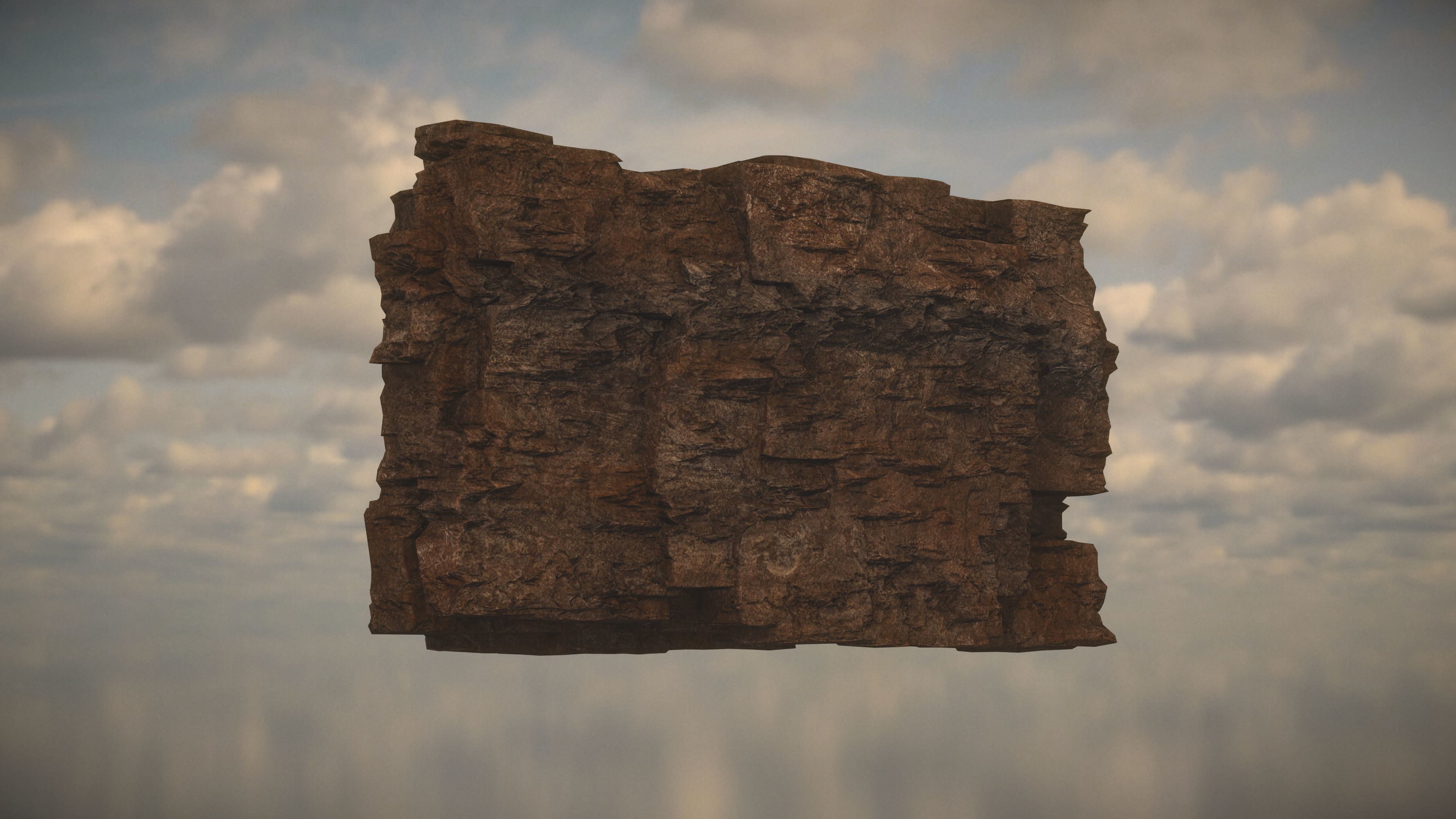 Western Cliffs Low-poly 3D model_14