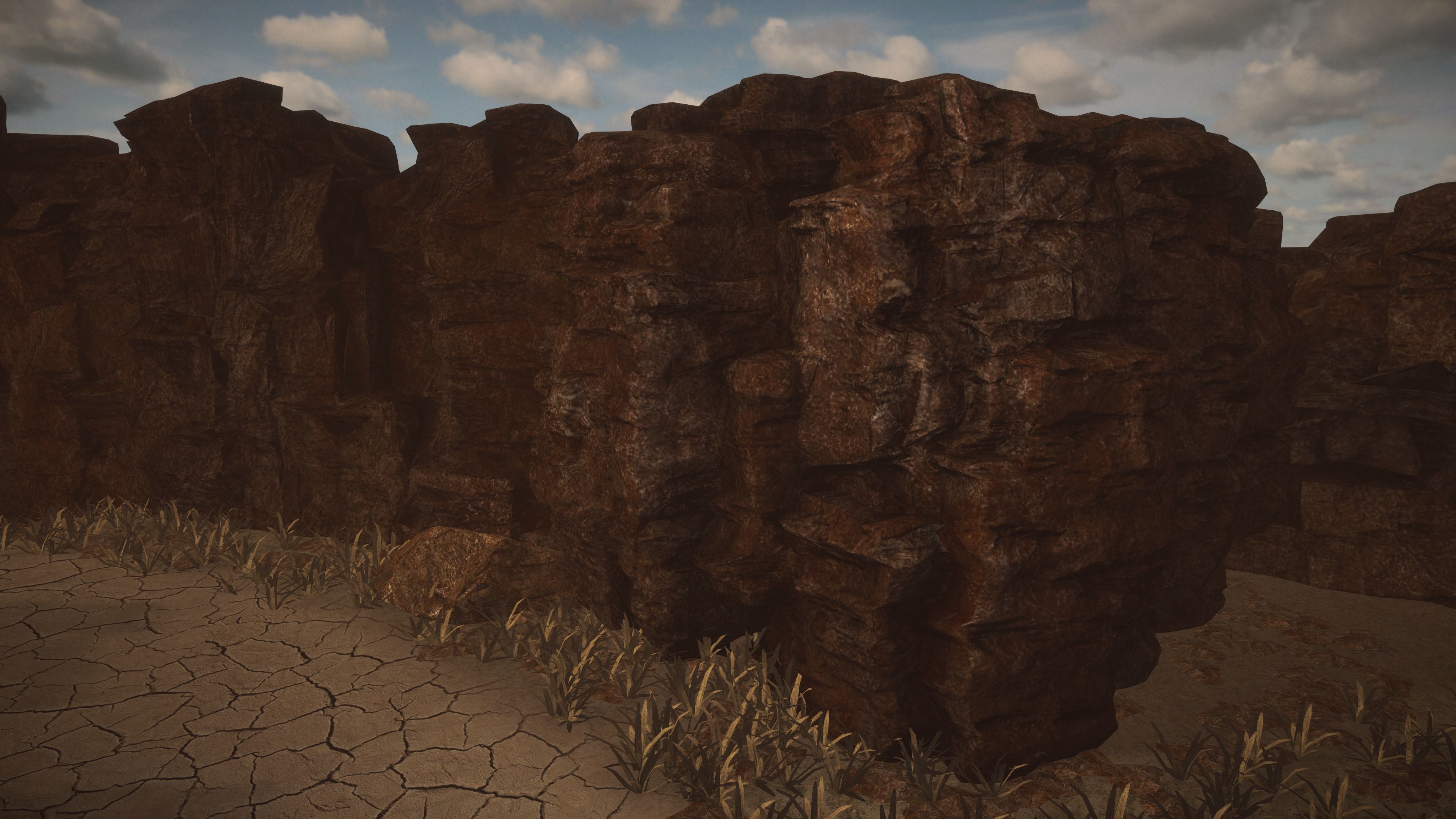 Western Cliffs Low-poly 3D model_15