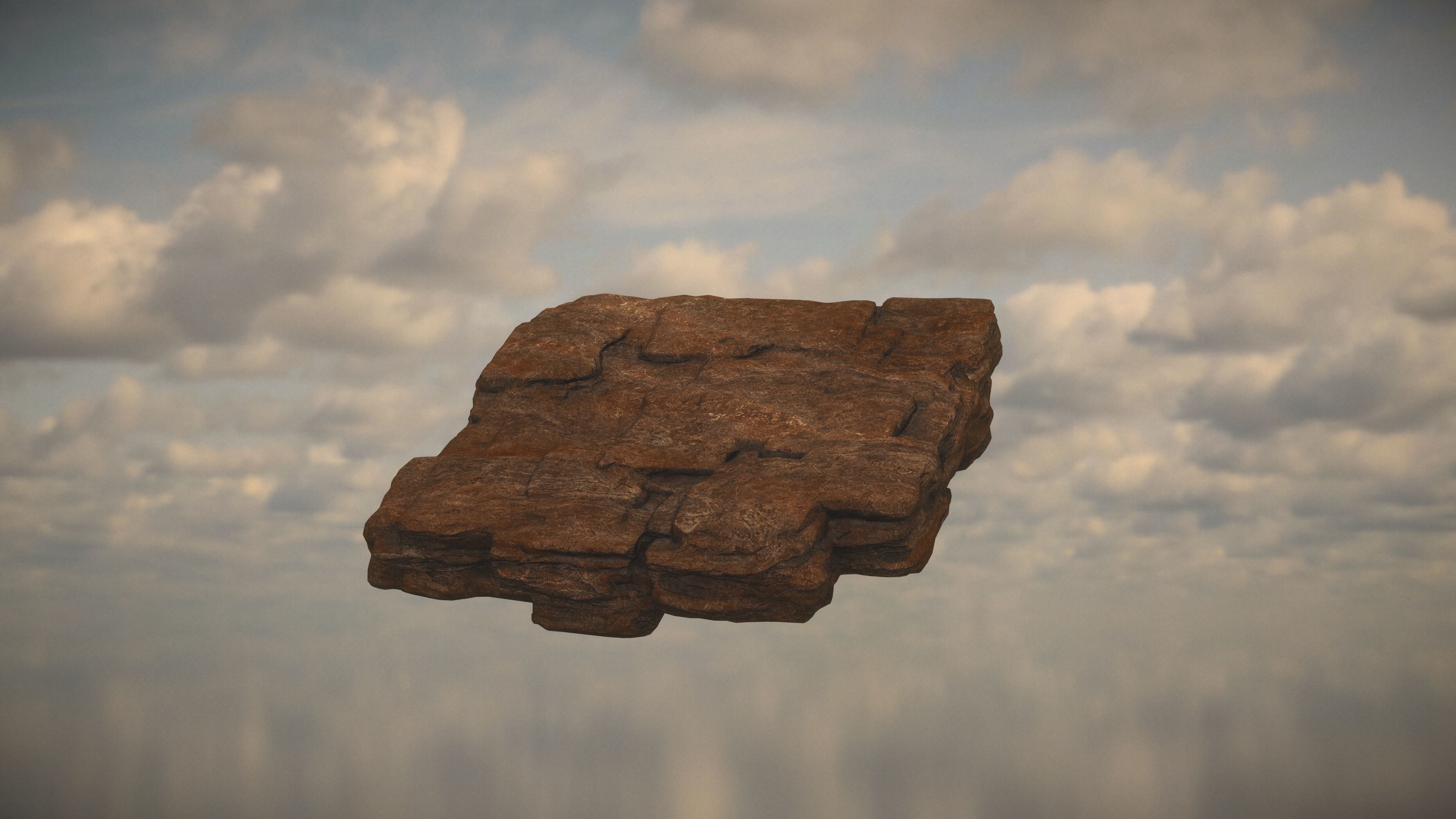 Western Cliffs Low-poly 3D model_11