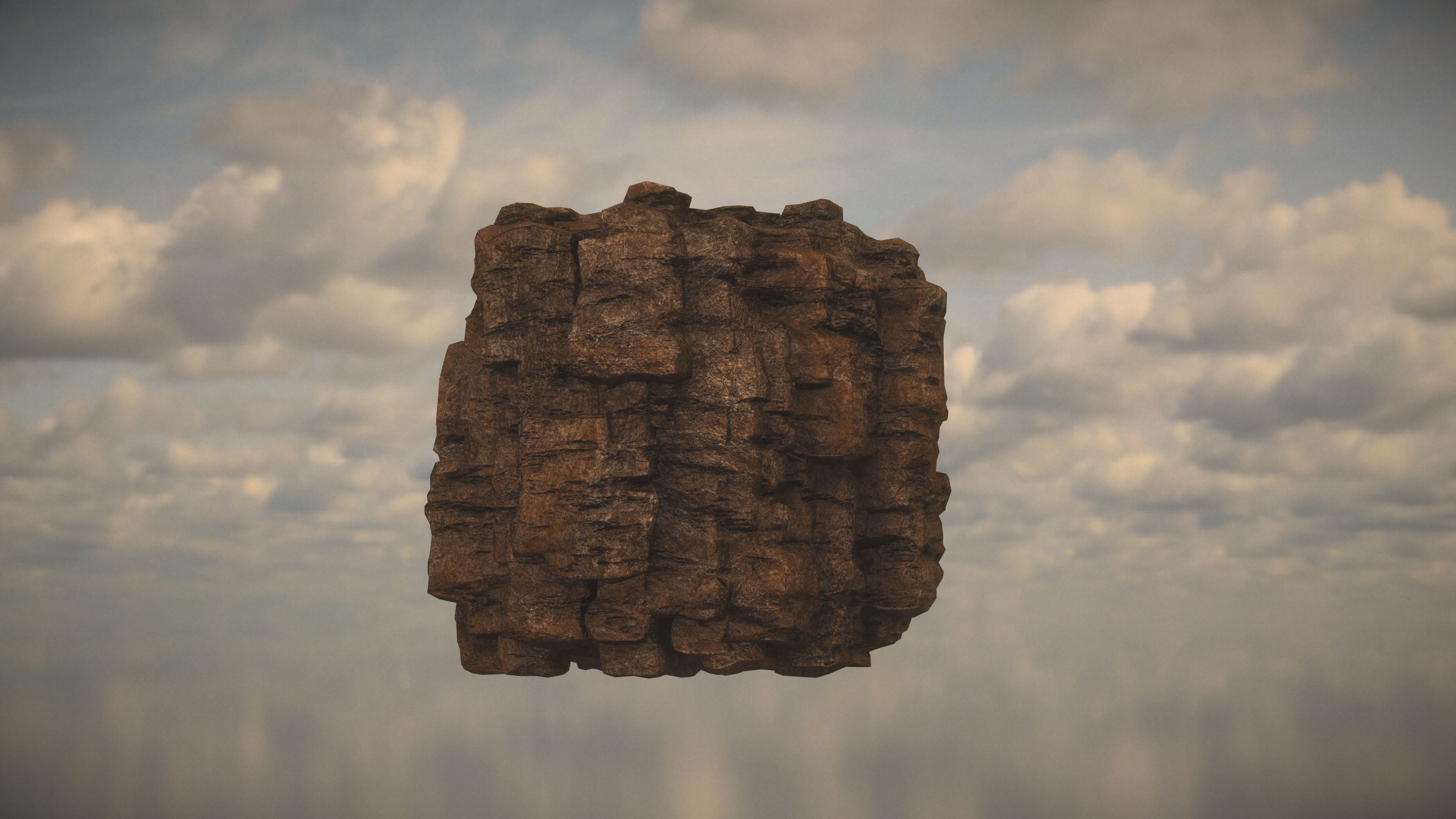 Western Cliffs Low-poly 3D model_10