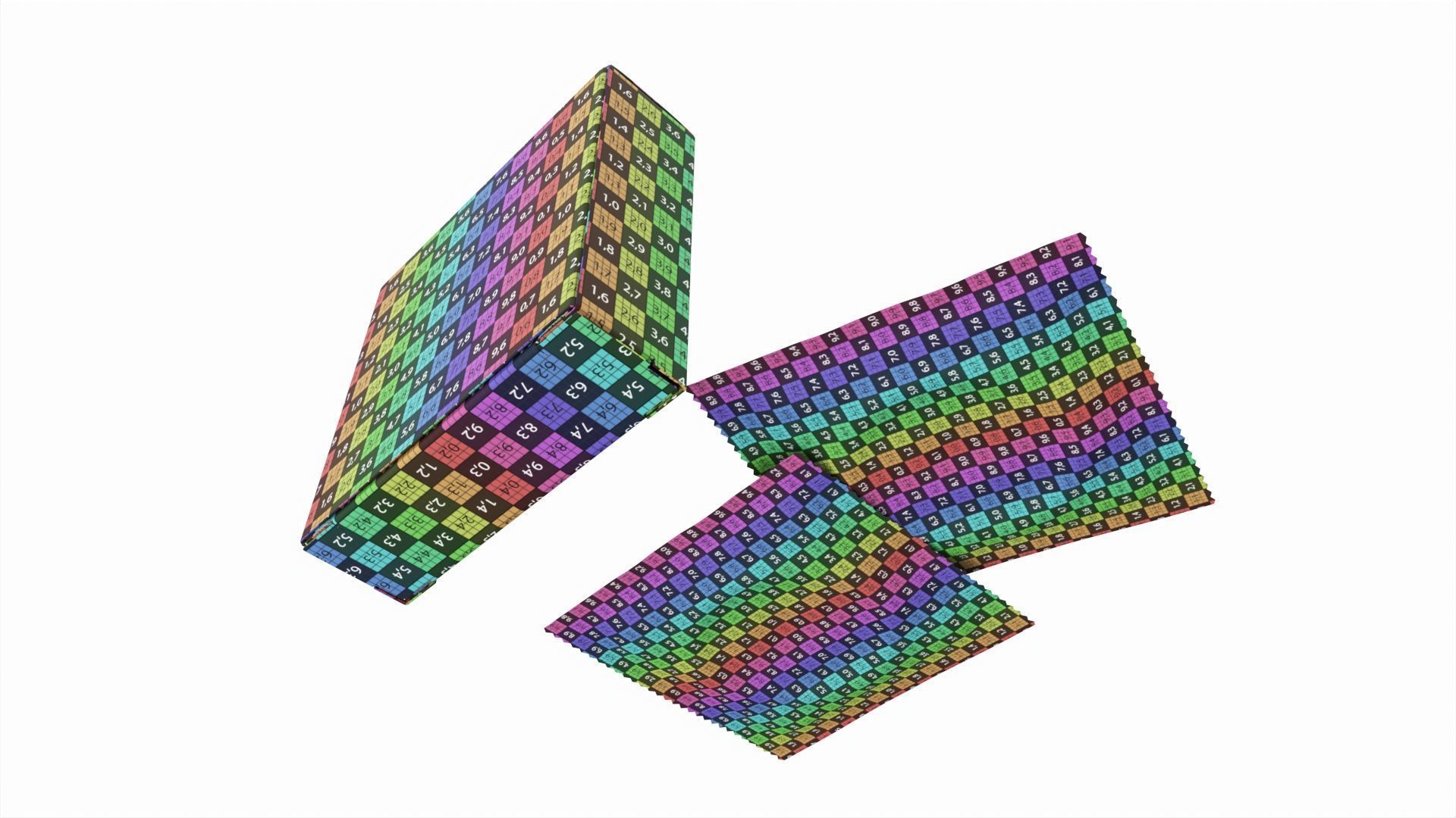 Condom small box with individual packages 3D model_9