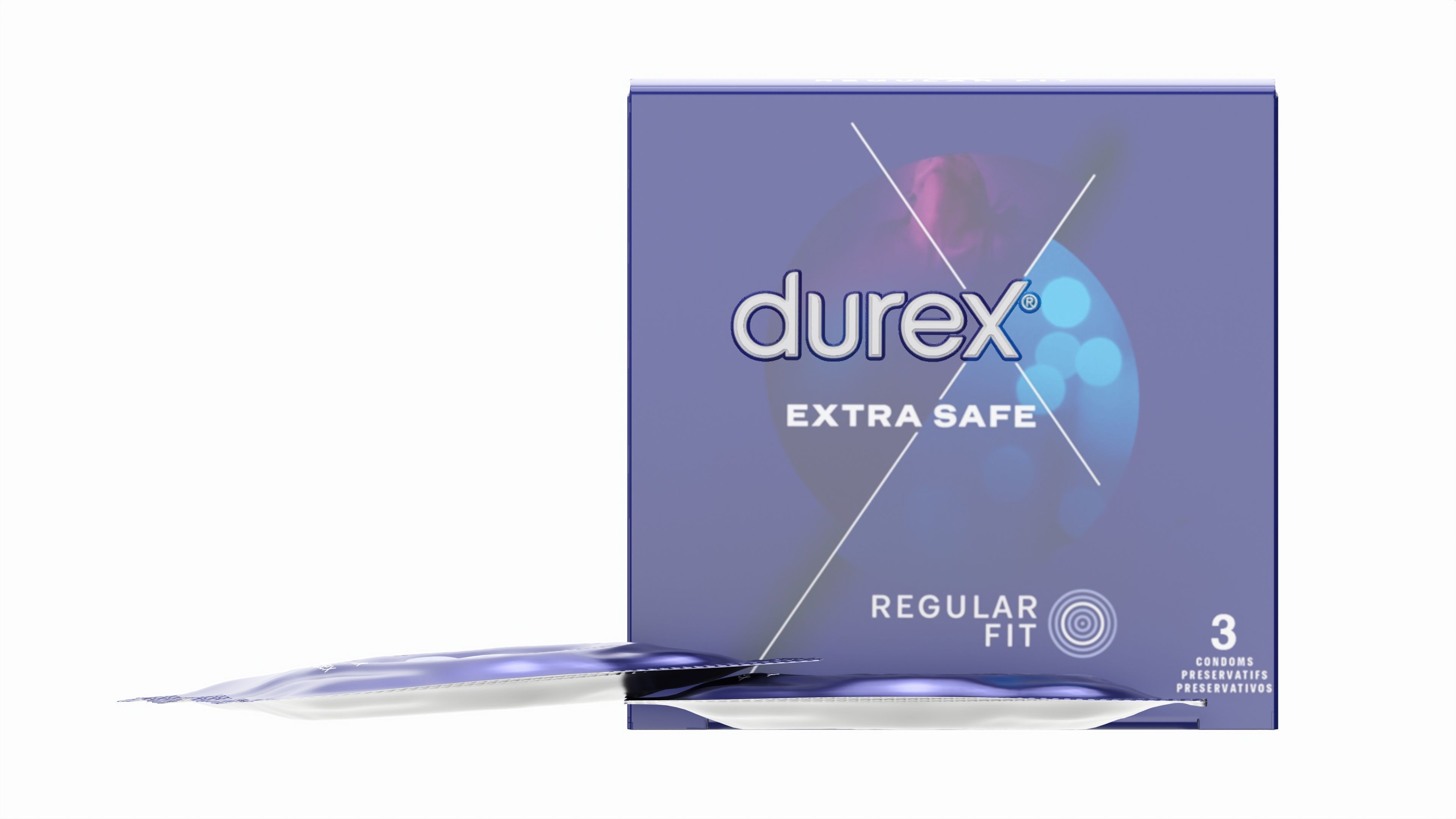 Condom small box with individual packages 3D model_4