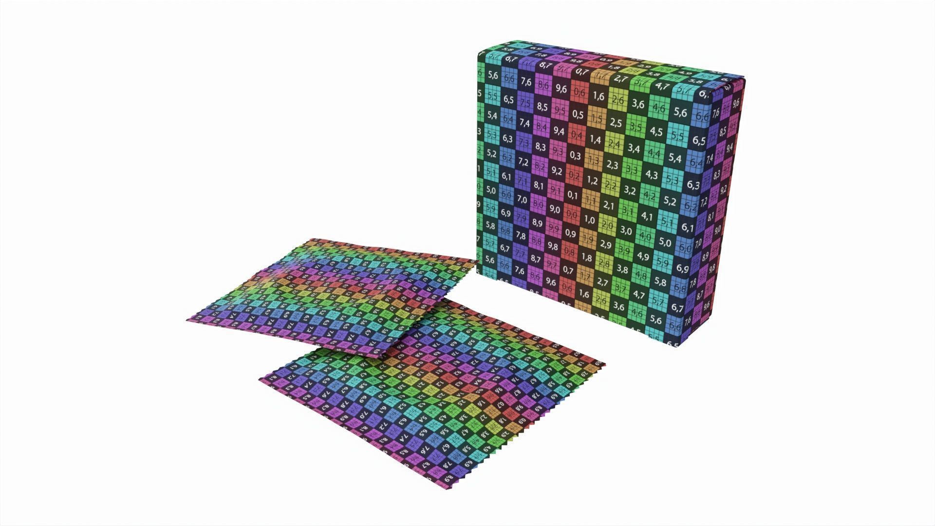 Condom small box with individual packages 3D model_8