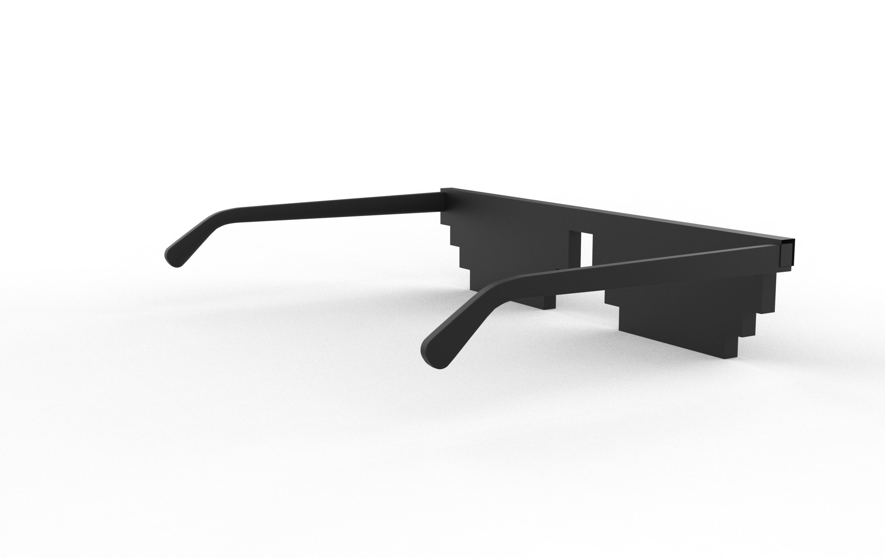 Thug Life Glasses 3D model_3