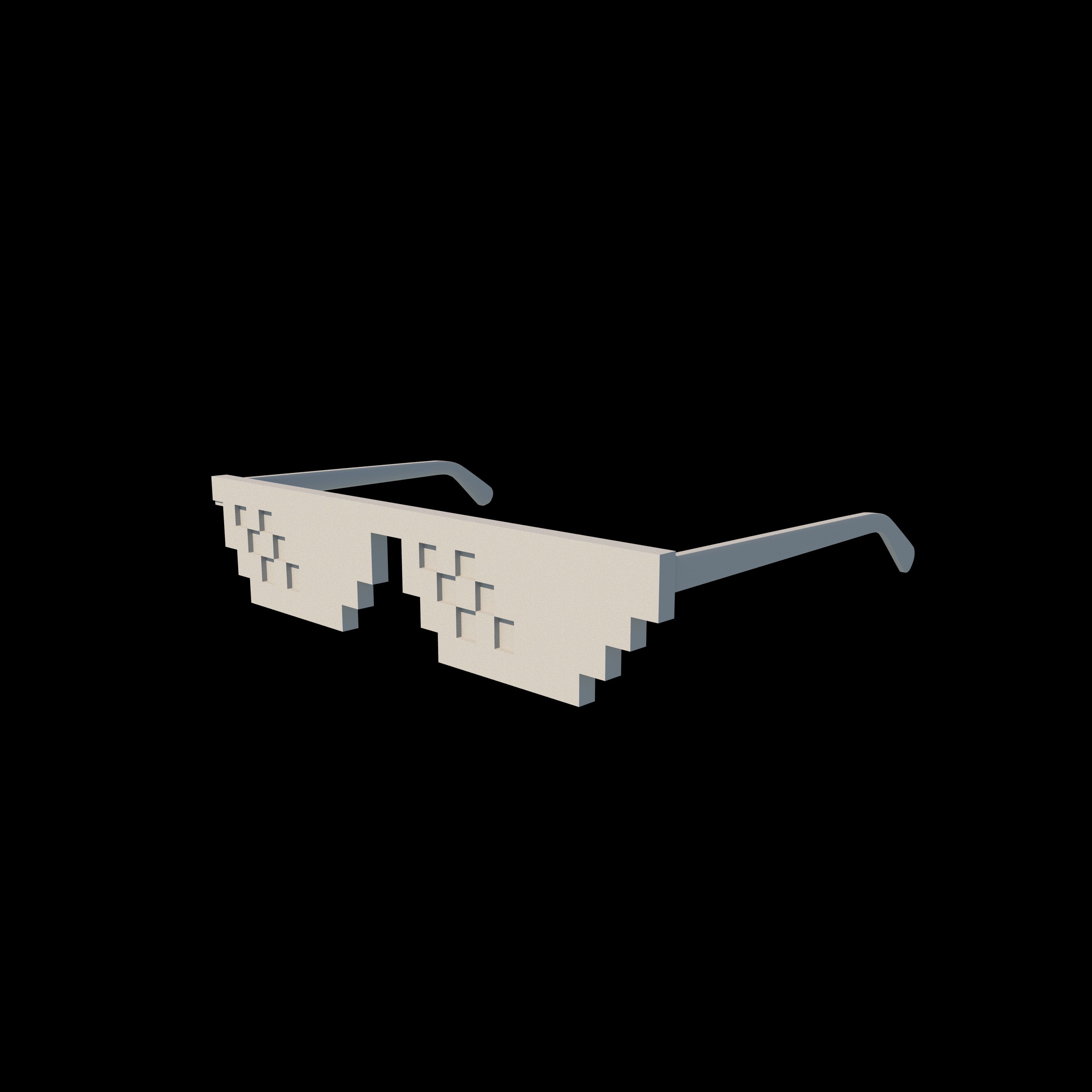 Thug Life Glasses 3D model_5