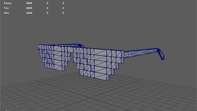 Thug Life Glasses 3D model_11