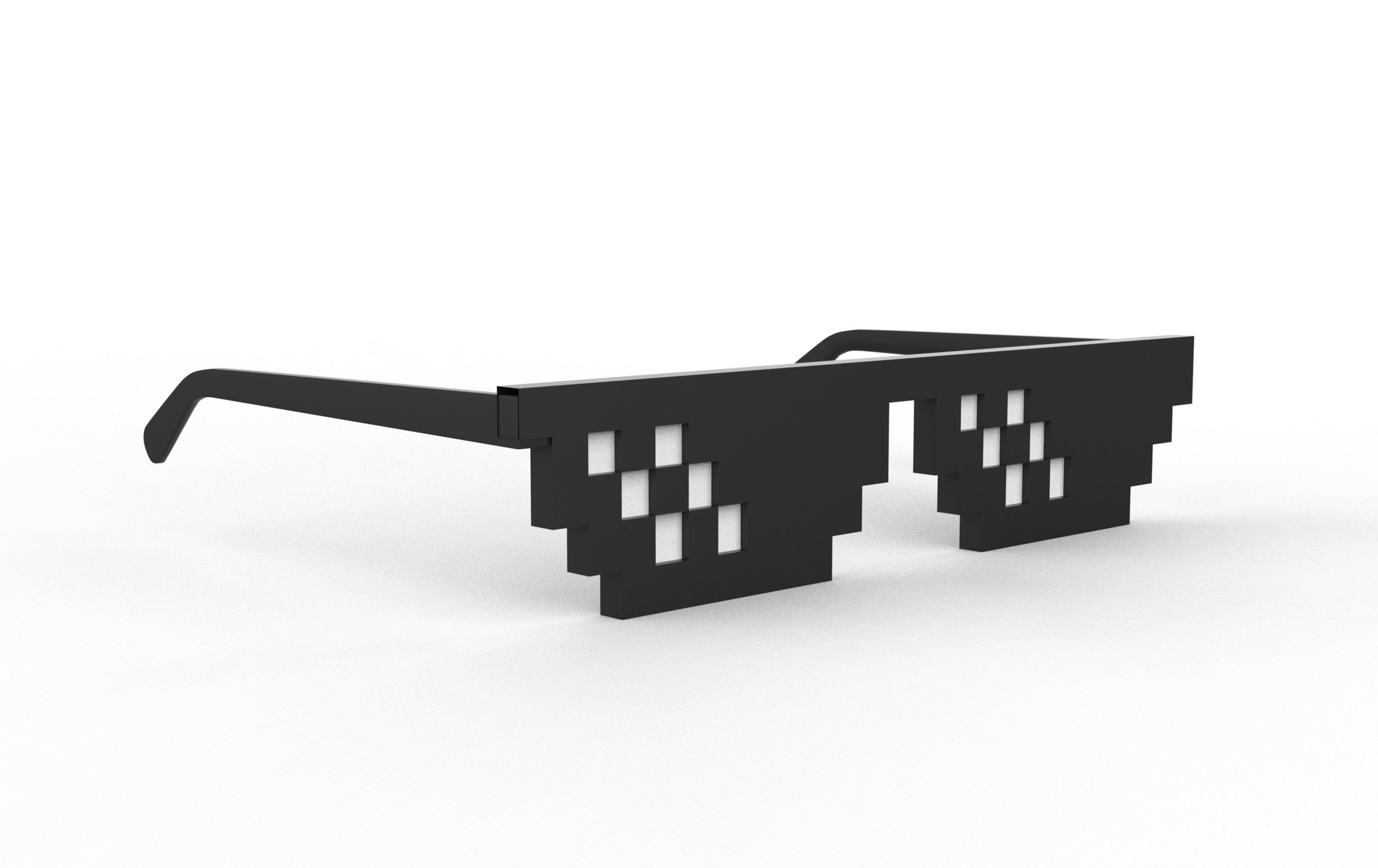 Thug Life Glasses 3D model_2