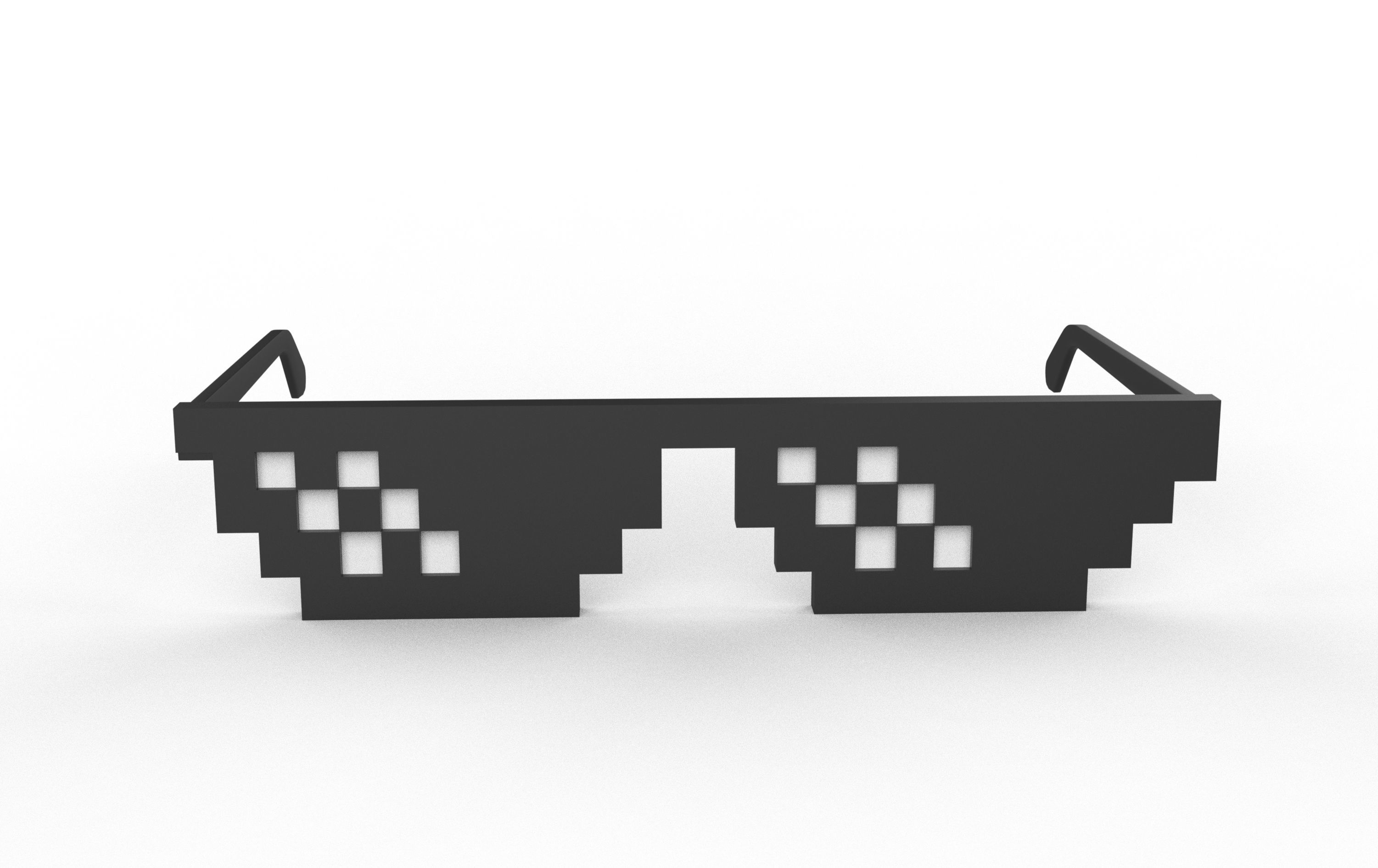 Thug Life Glasses 3D model_4
