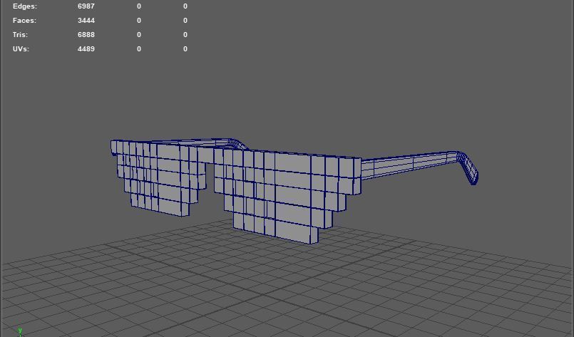 Thug Life Glasses 3D model_10