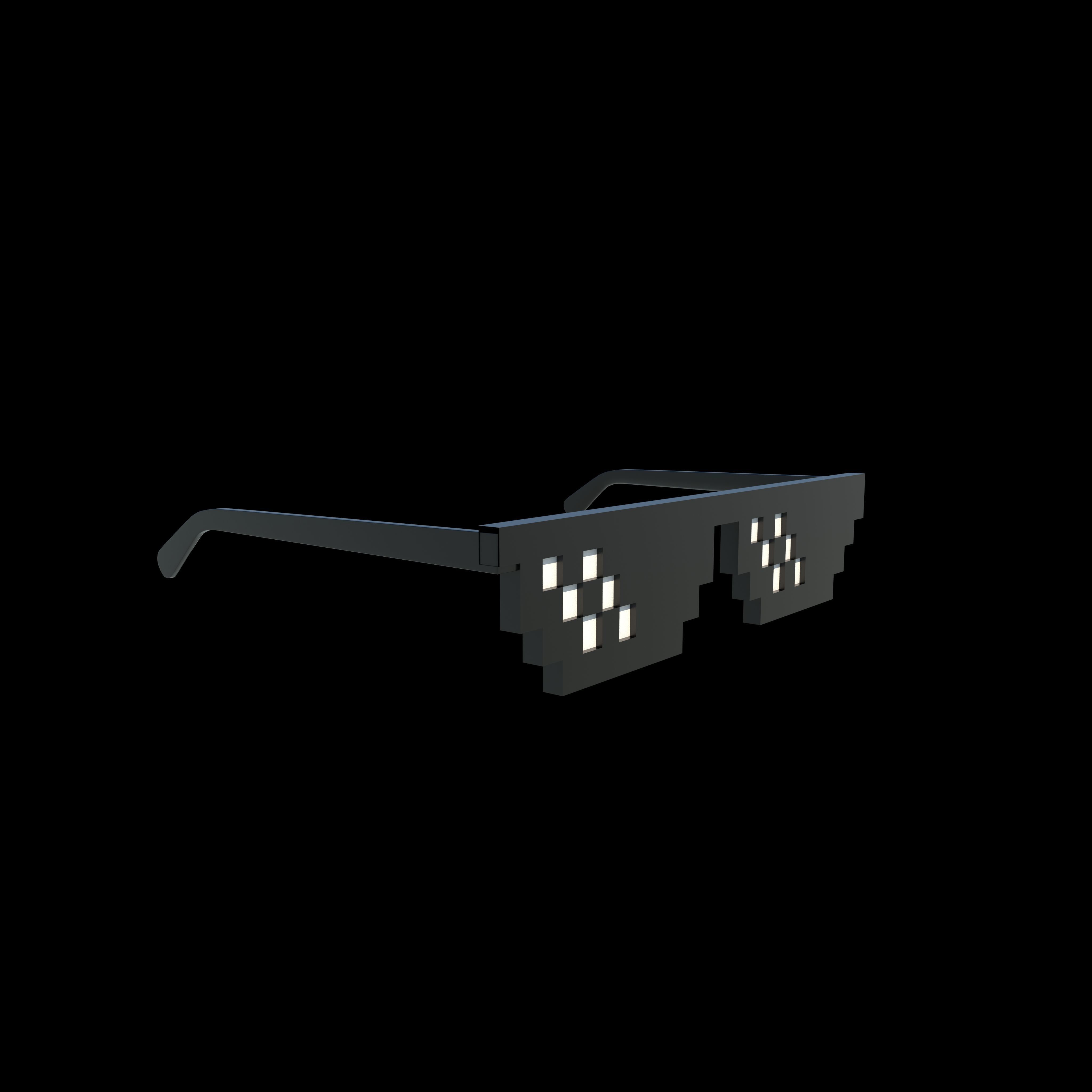 Thug Life Glasses 3D model_6