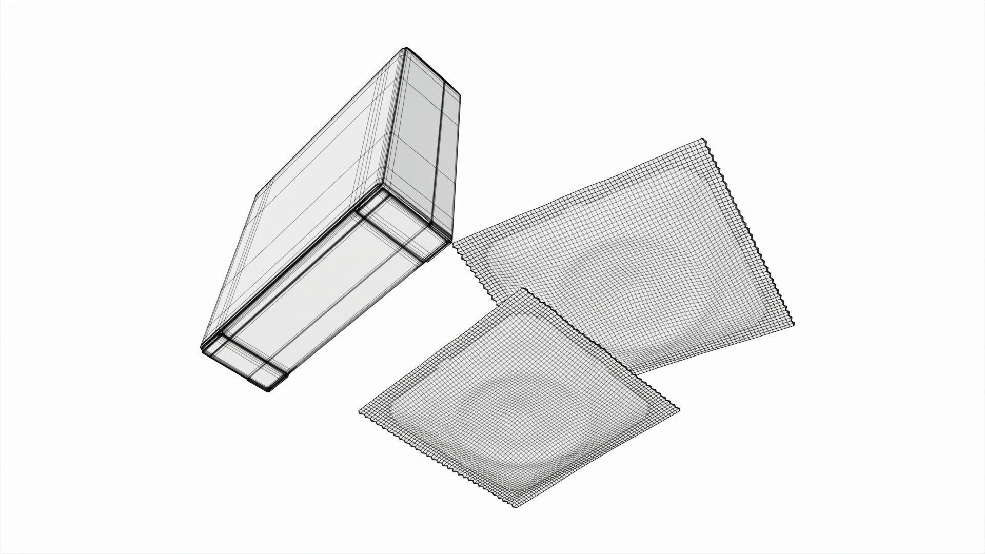 Condom small box with packages 02 3D model_8