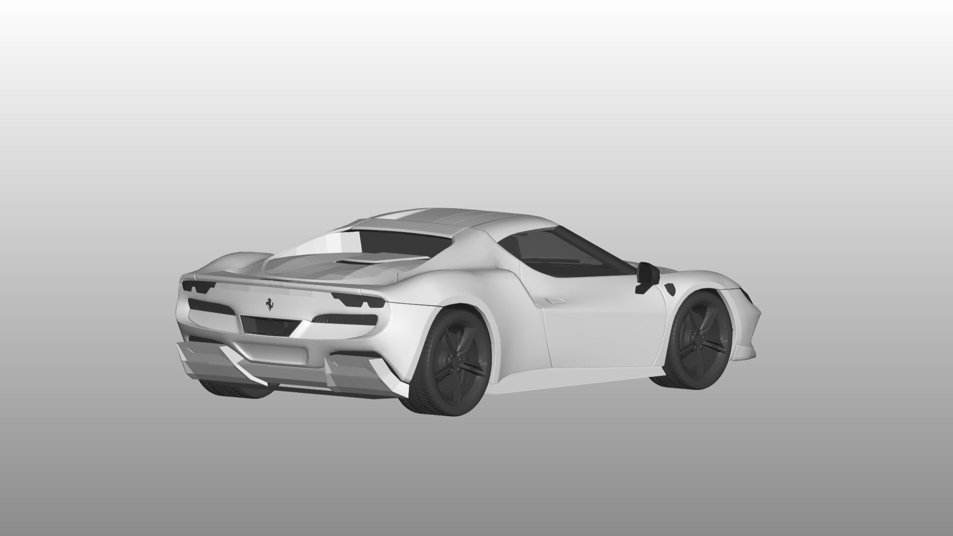 Ferrari 296  3D model_1