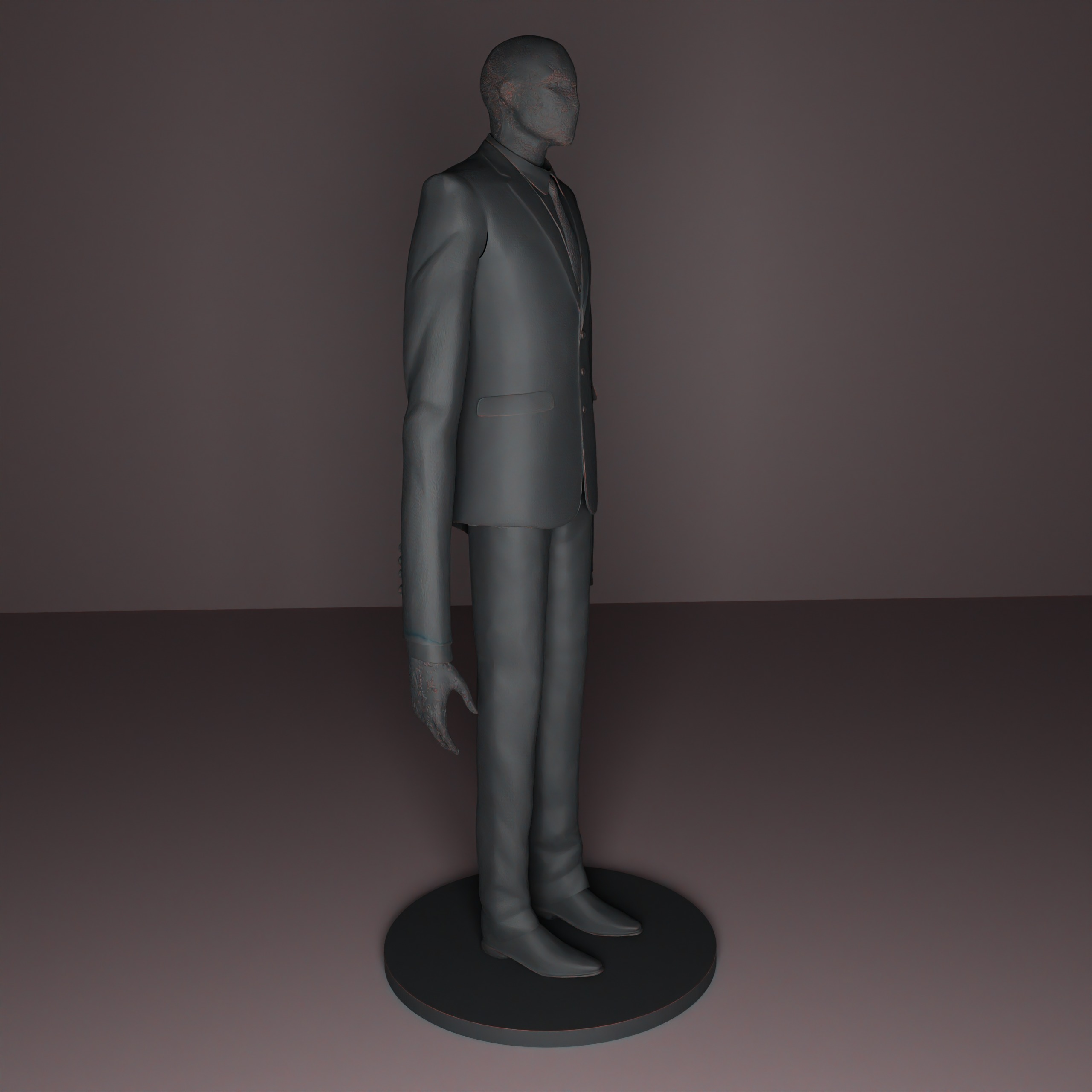 Slender Man 3D print model_9