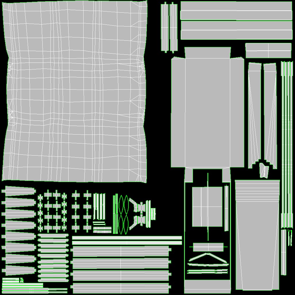 Western Wagon Low-poly 3D model_6