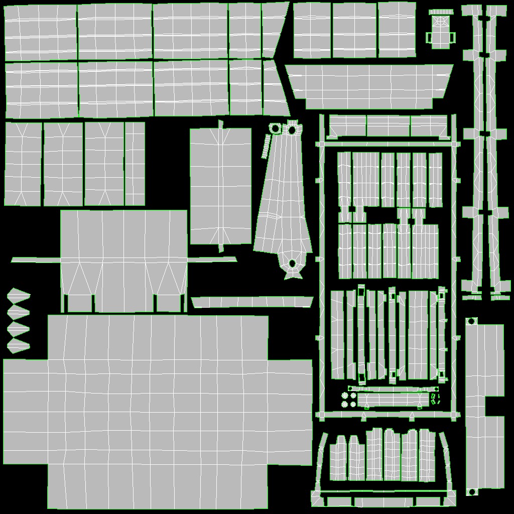 Western Wagon Low-poly 3D model_10