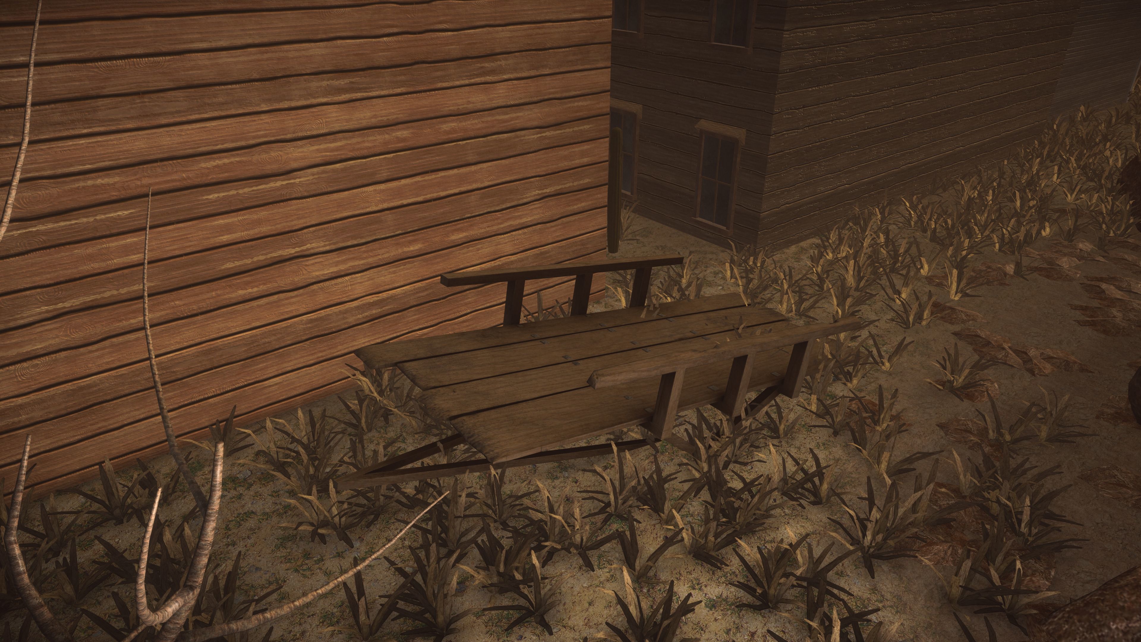 Western Wagon Low-poly 3D model_5