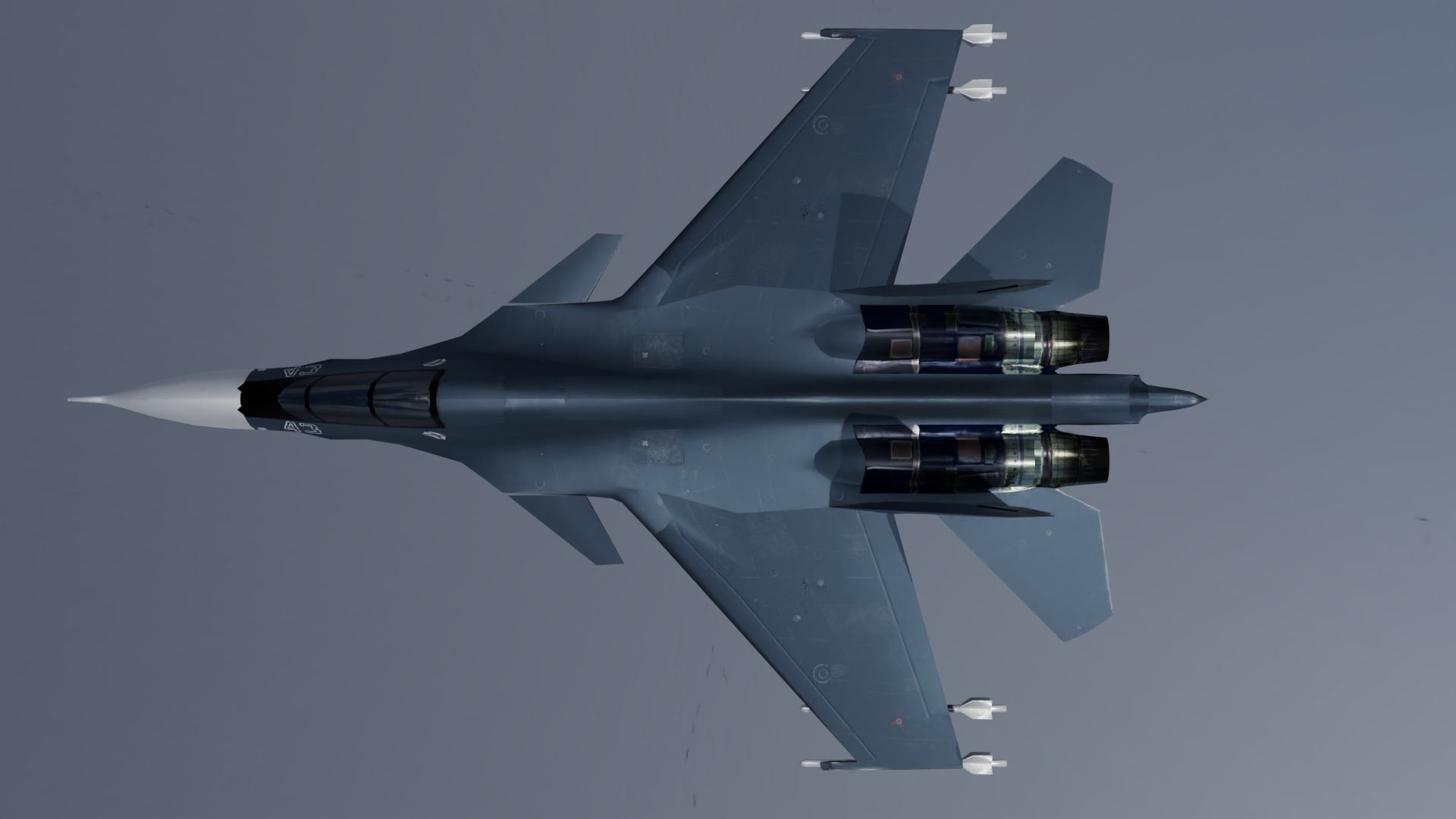 SUkhoi -30 mk Low-poly 3D model_2