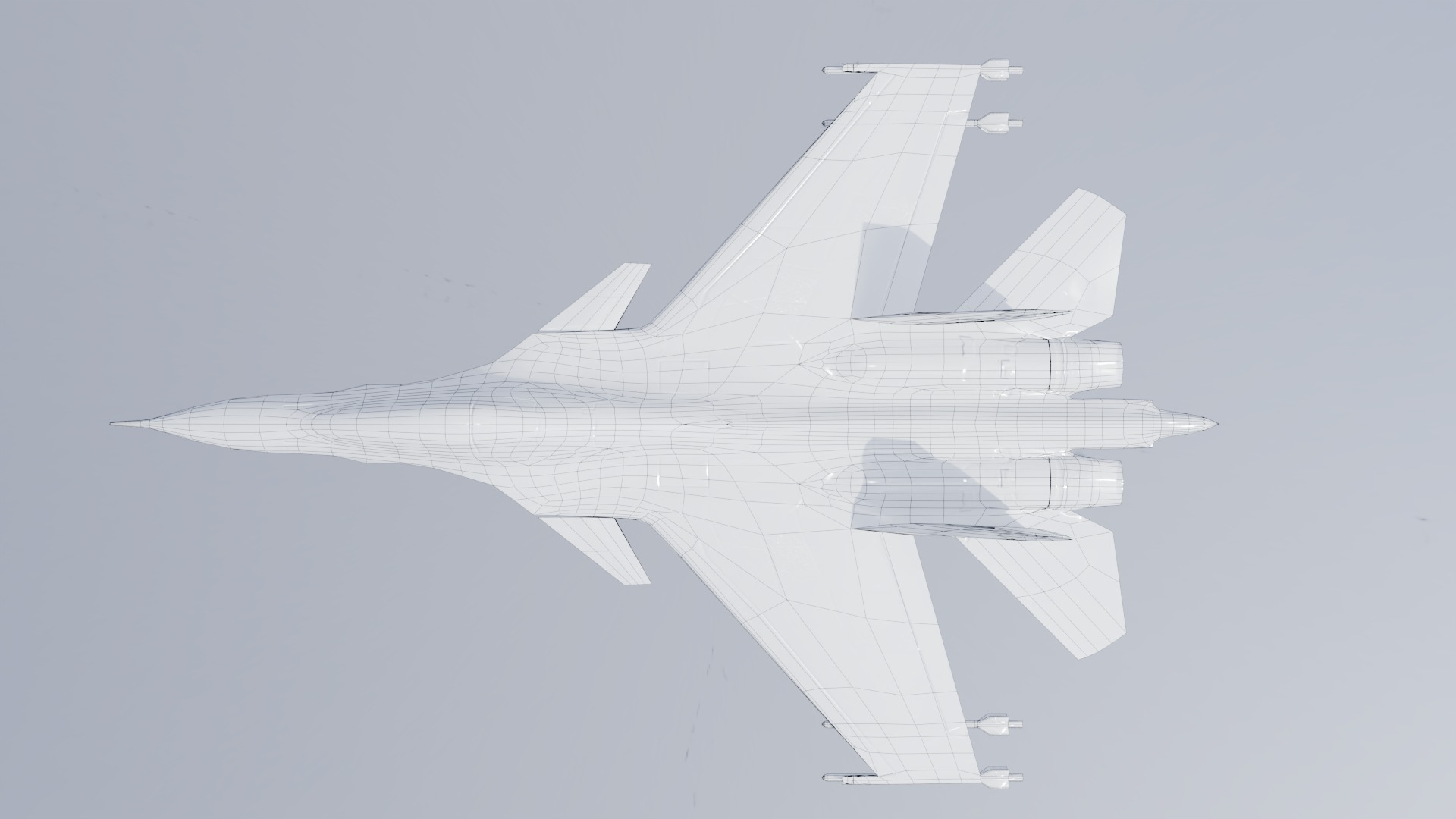 SUkhoi -30 mk Low-poly 3D model_7