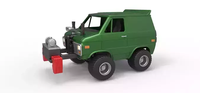 Fun short Pulling van 4wd Scale 1 to 25