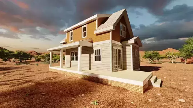 old house-Old Abandoned House 3D model