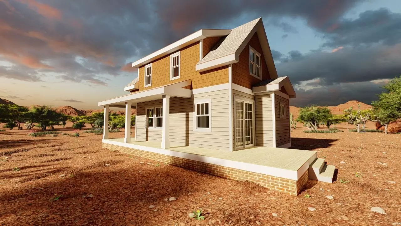 old house-Old Abandoned House 3D model_0