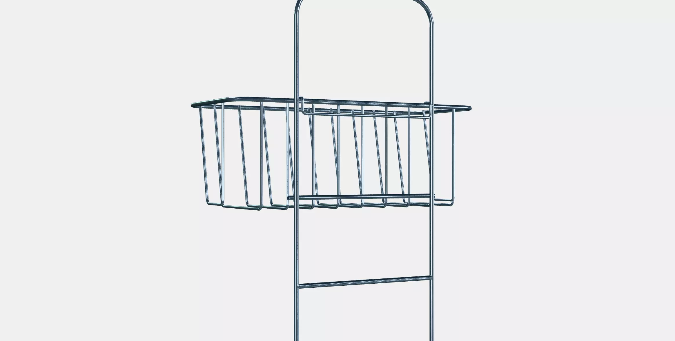 KROKFJORDEN Soap holder for shower 2 levels Low-poly 3D model_0