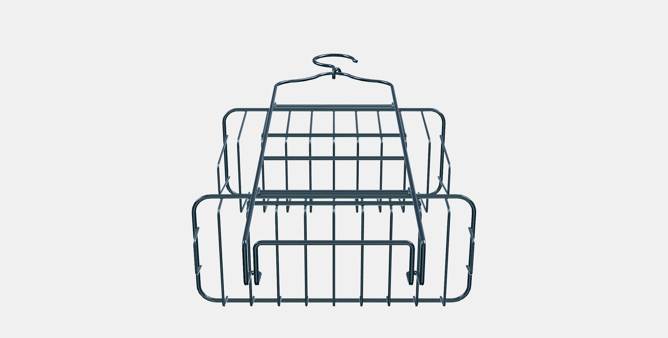 KROKFJORDEN Soap holder for shower 2 levels Low-poly 3D model_6