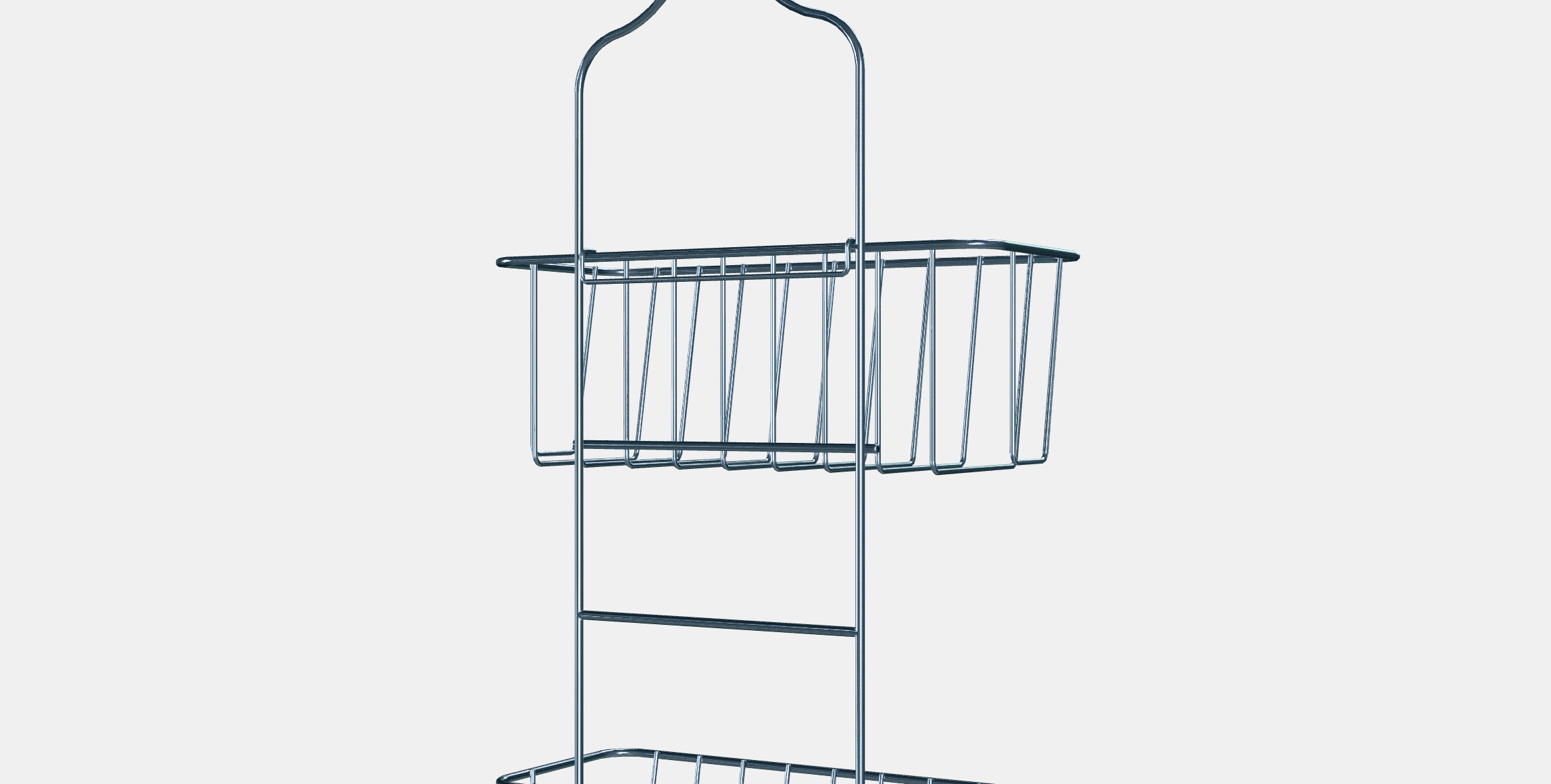 KROKFJORDEN Soap holder for shower 2 levels Low-poly 3D model_3