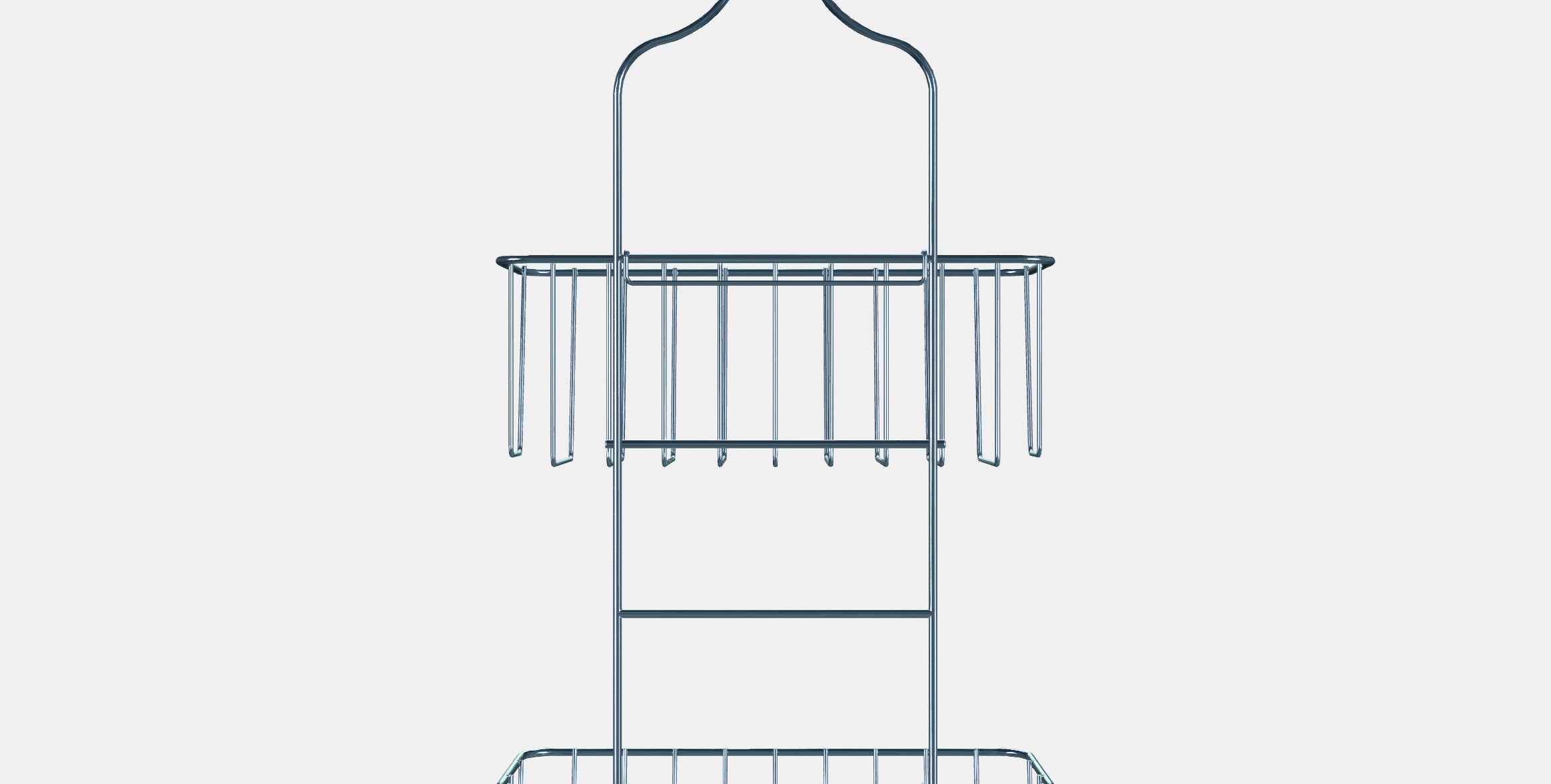 KROKFJORDEN Soap holder for shower 2 levels Low-poly 3D model_14