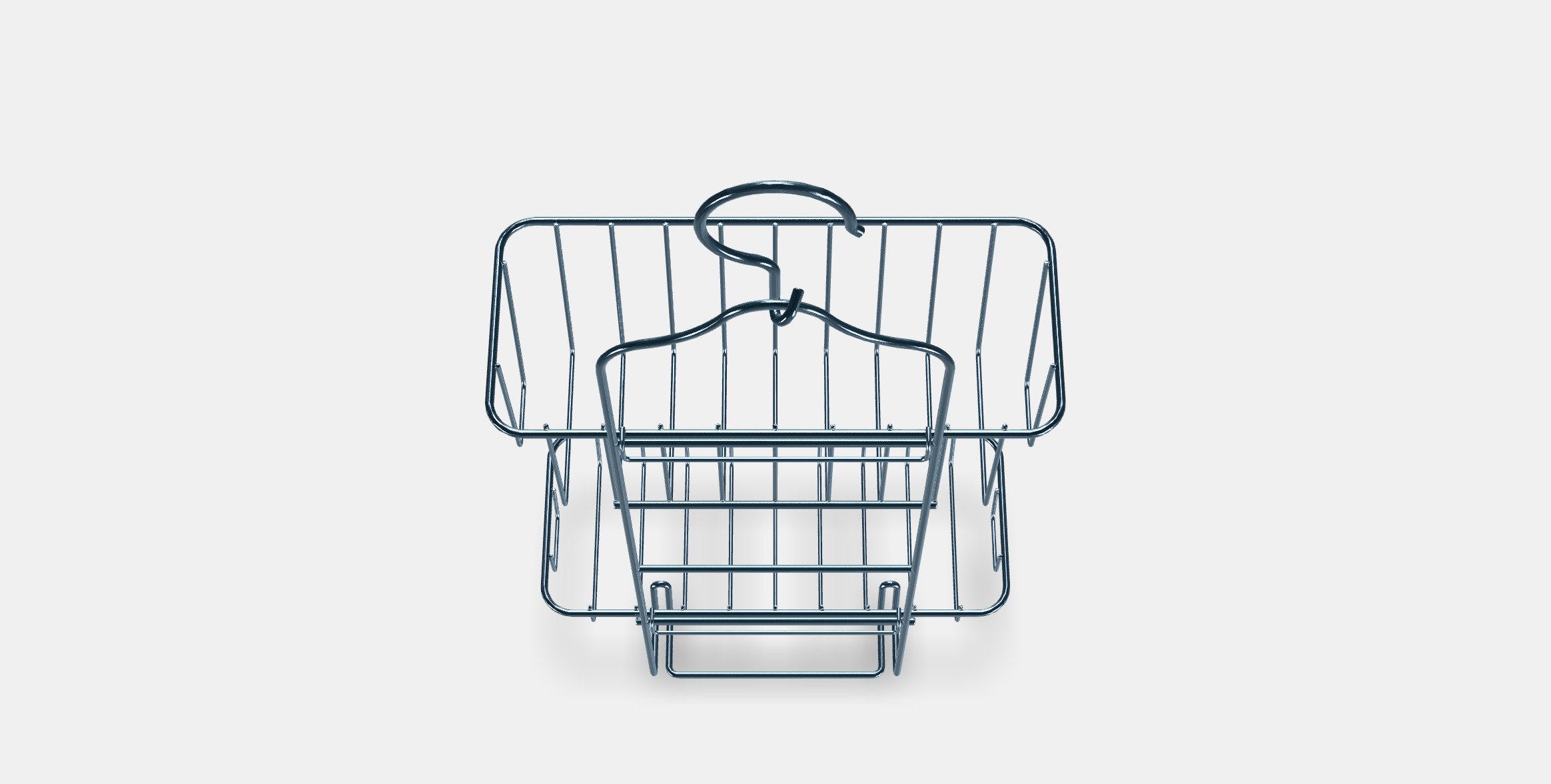 KROKFJORDEN Soap holder for shower 2 levels Low-poly 3D model_1