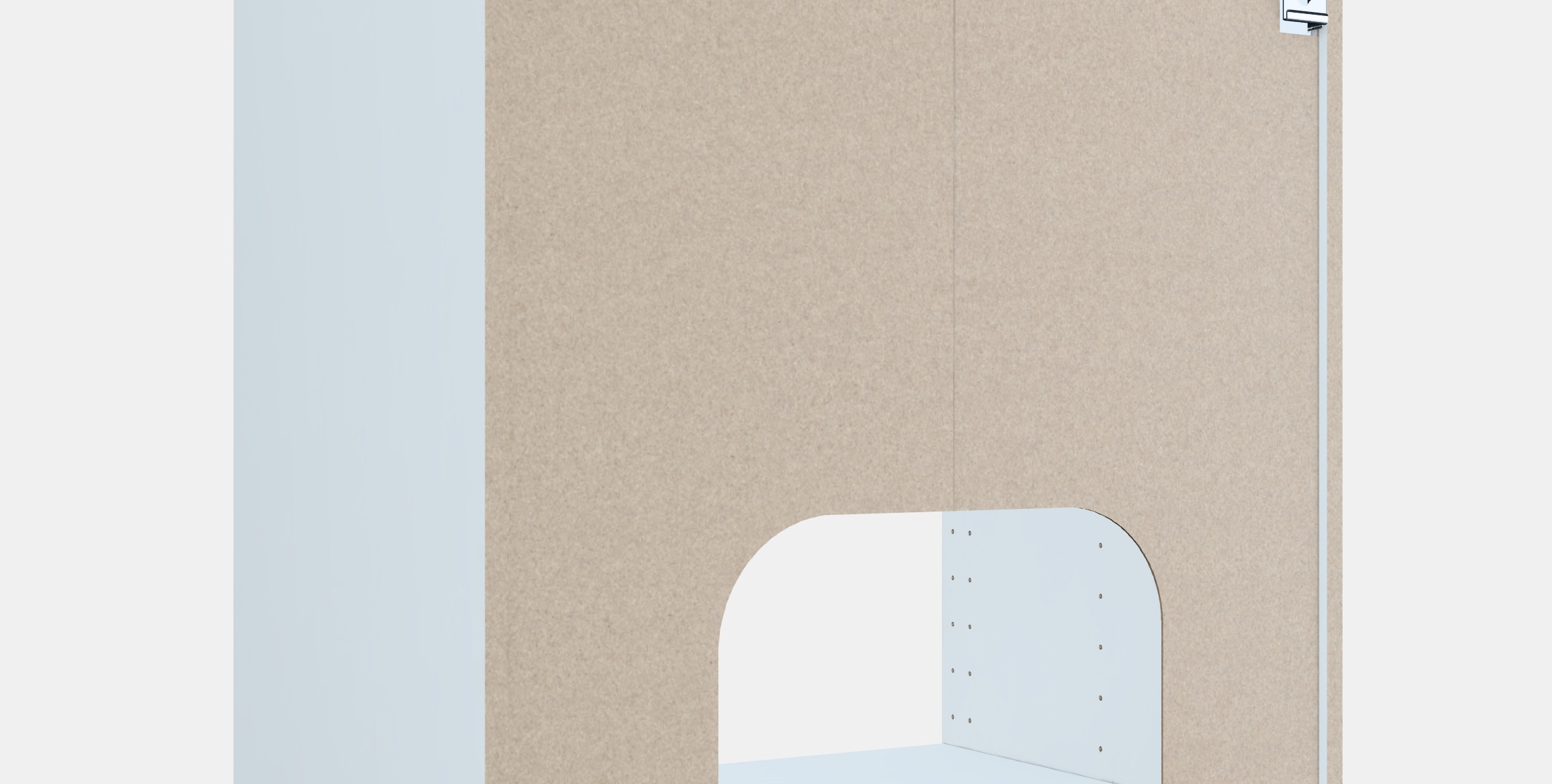 METOD Built-in oven-sink base unit Low-poly 3D model_5