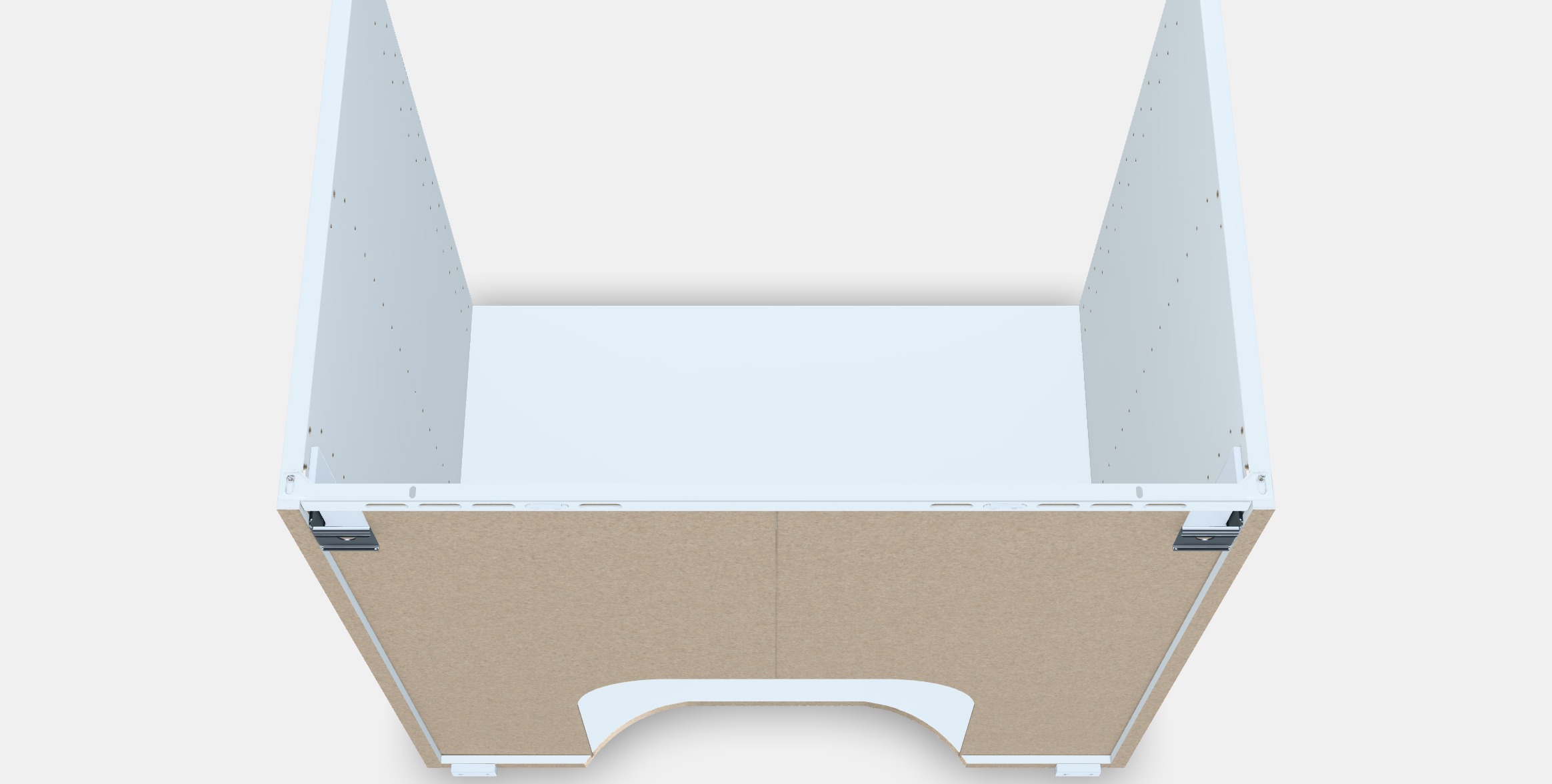 METOD Built-in oven-sink base unit Low-poly 3D model_4