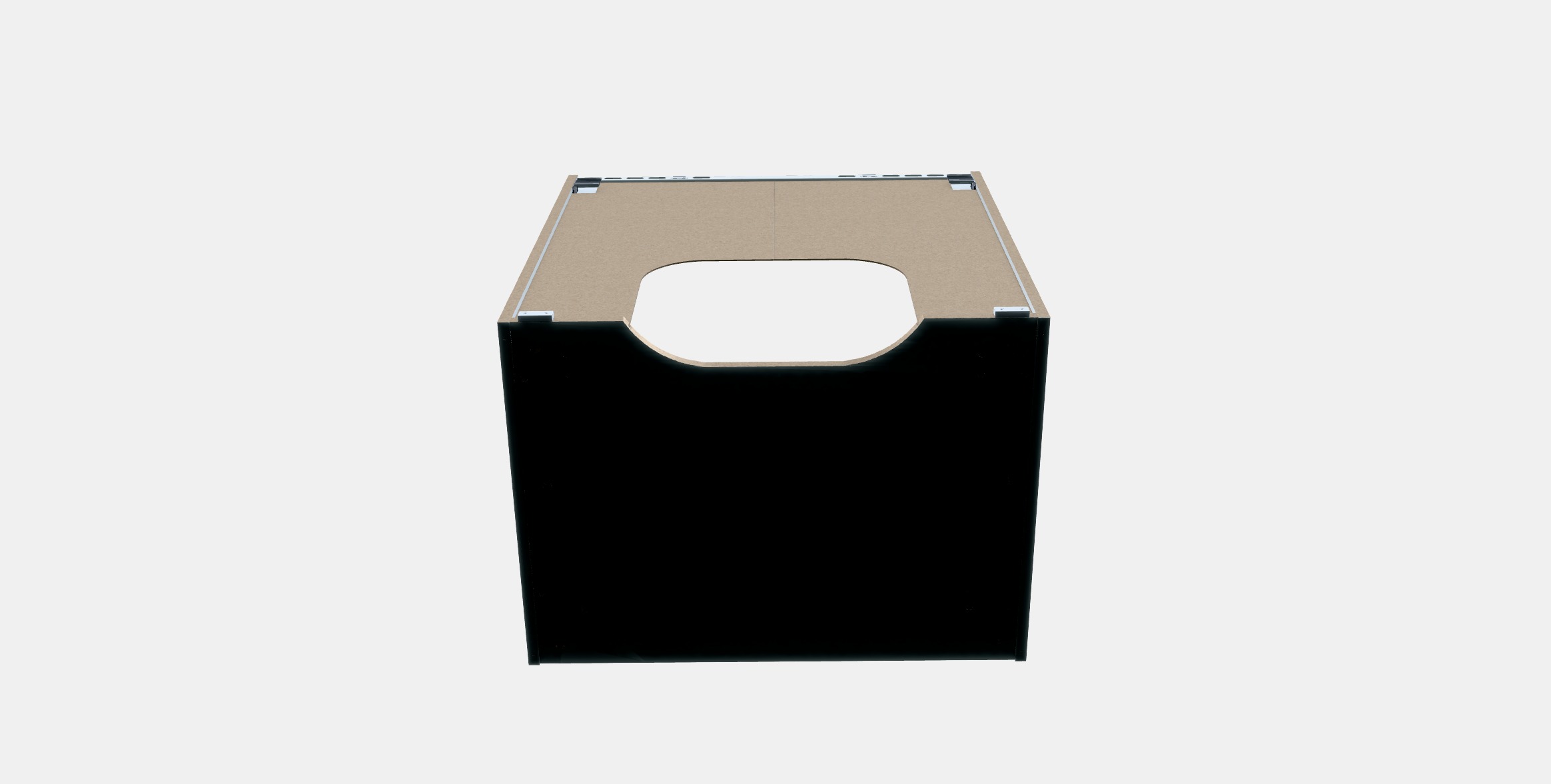 METOD Built-in oven-sink base unit Low-poly 3D model_7