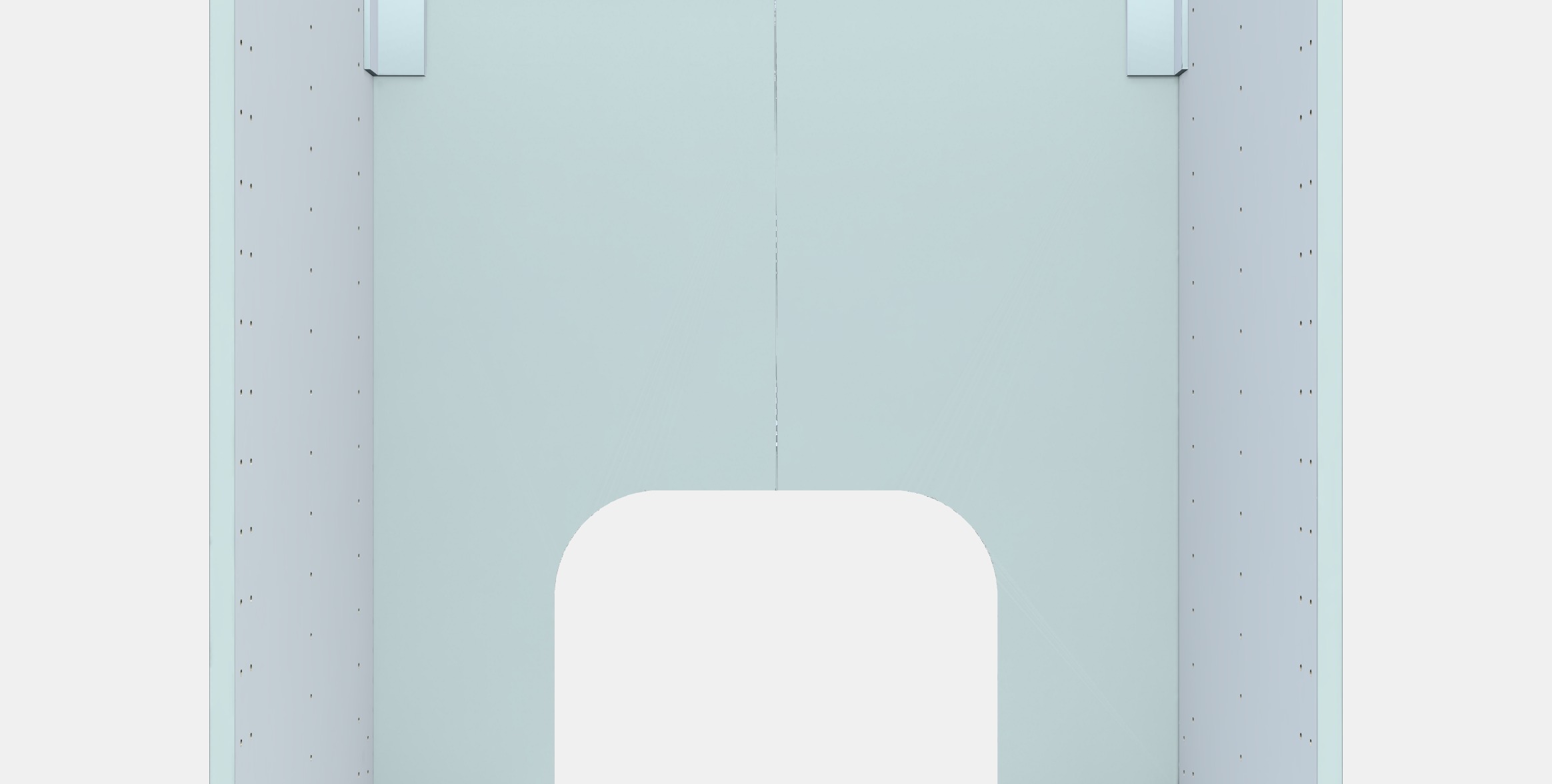 METOD Built-in oven-sink base unit Low-poly 3D model_11