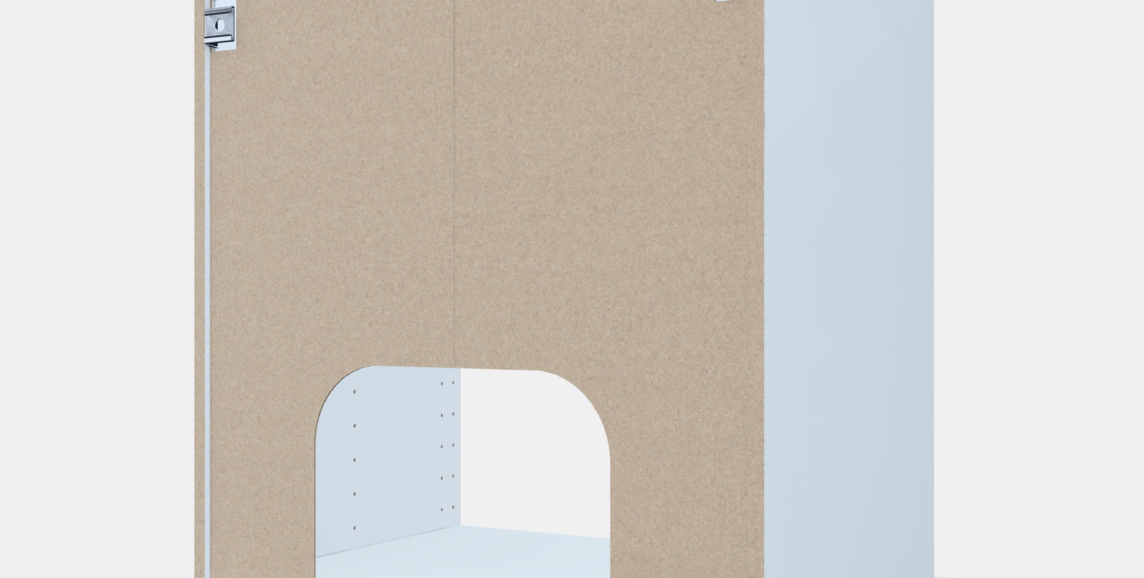 METOD Built-in oven-sink base unit Low-poly 3D model_10