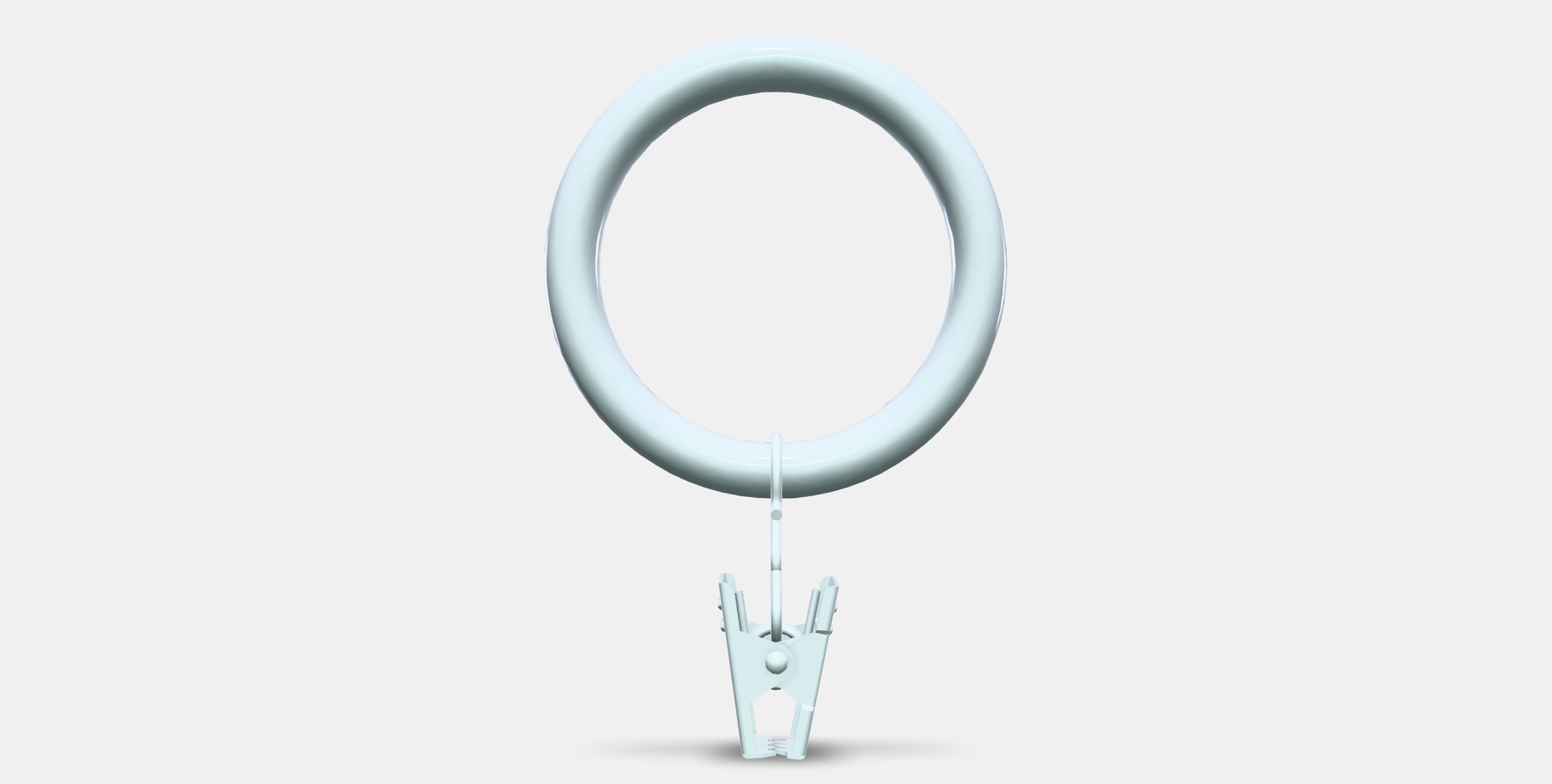 SYRLIG Curtain ringcliphook Low-poly 3D model_10