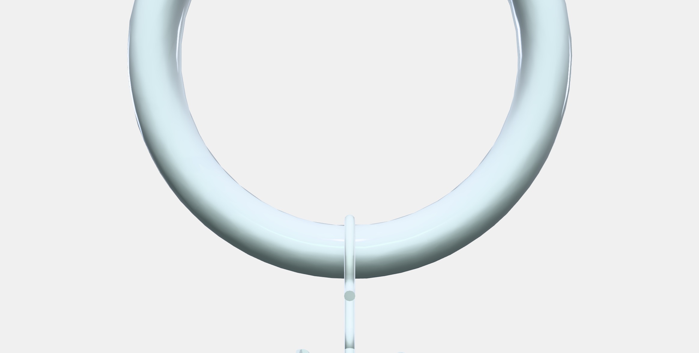 SYRLIG Curtain ringcliphook Low-poly 3D model_11