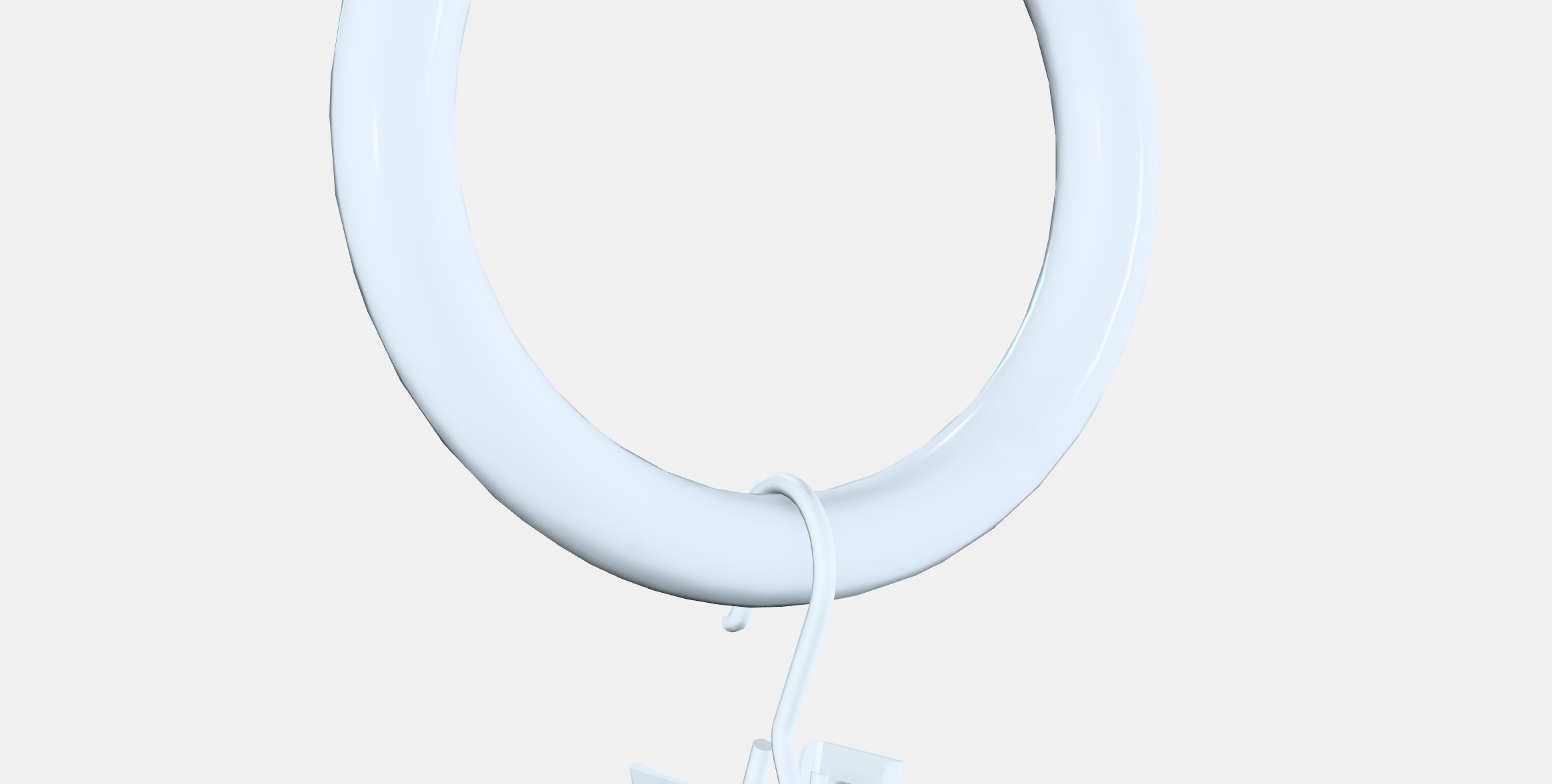SYRLIG Curtain ringcliphook Low-poly 3D model_2