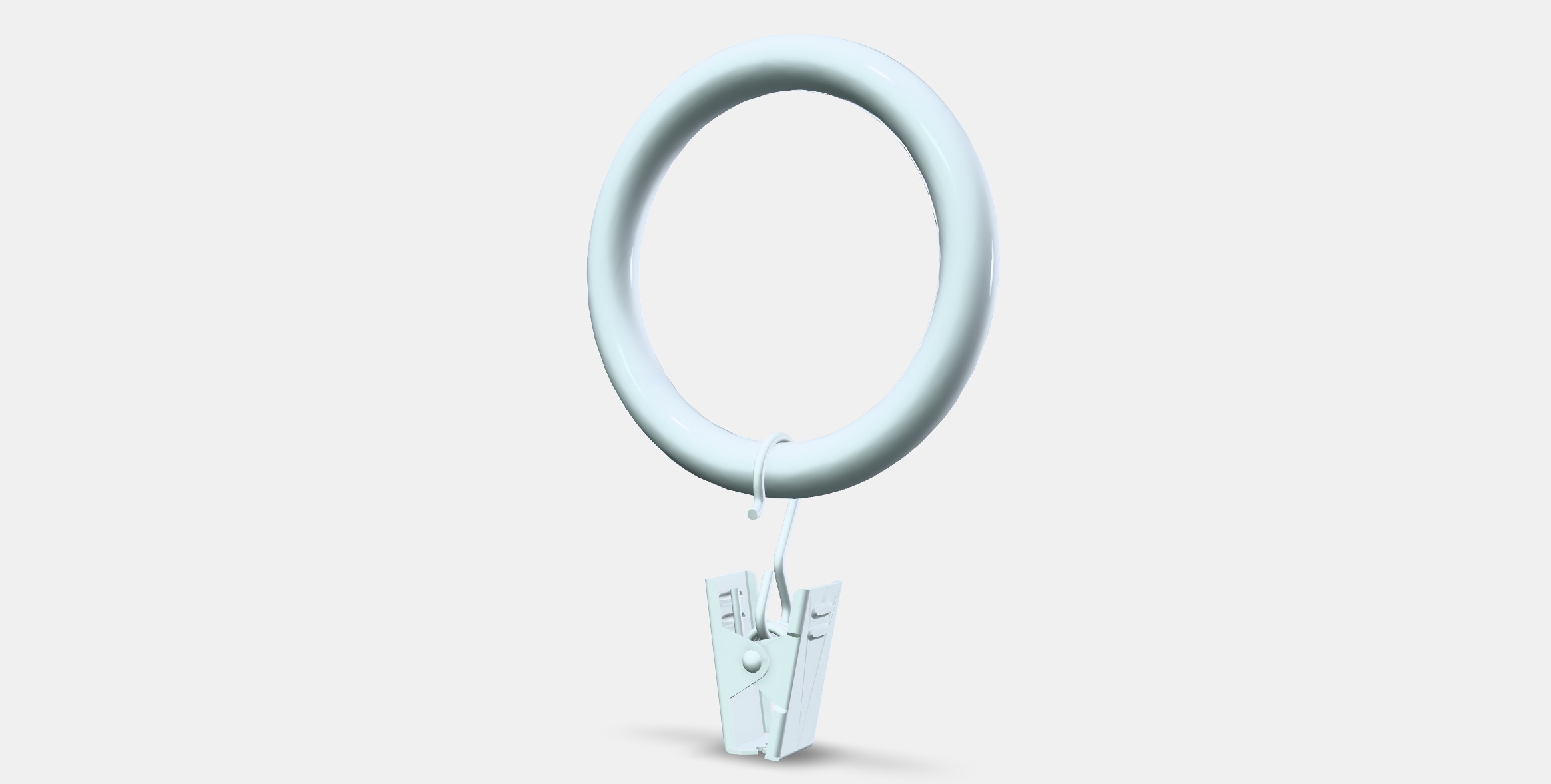 SYRLIG Curtain ringcliphook Low-poly 3D model_12