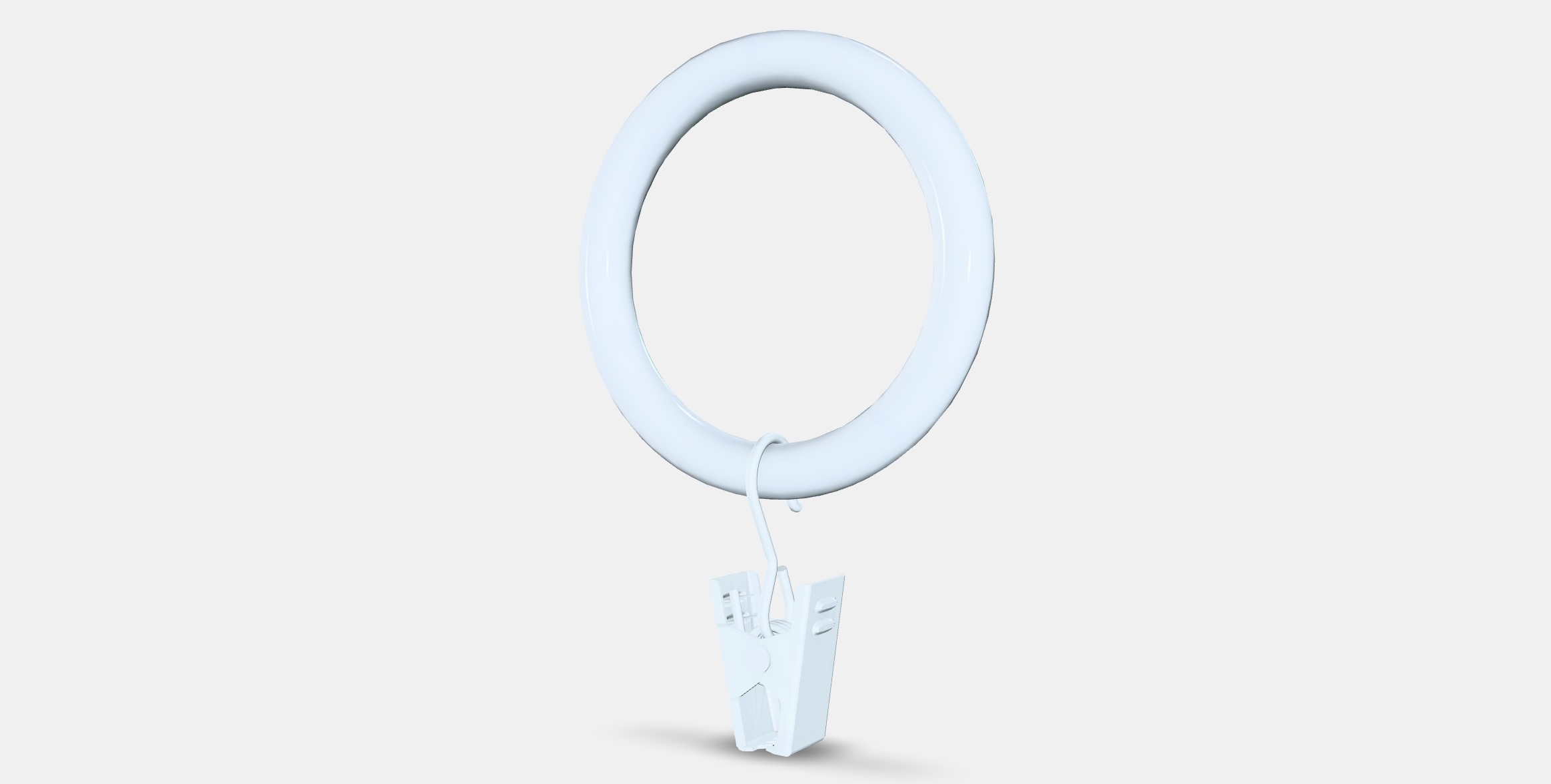 SYRLIG Curtain ringcliphook Low-poly 3D model_5