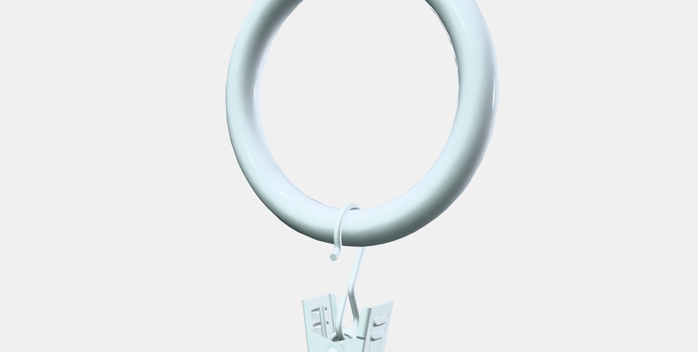 SYRLIG Curtain ringcliphook Low-poly 3D model_13