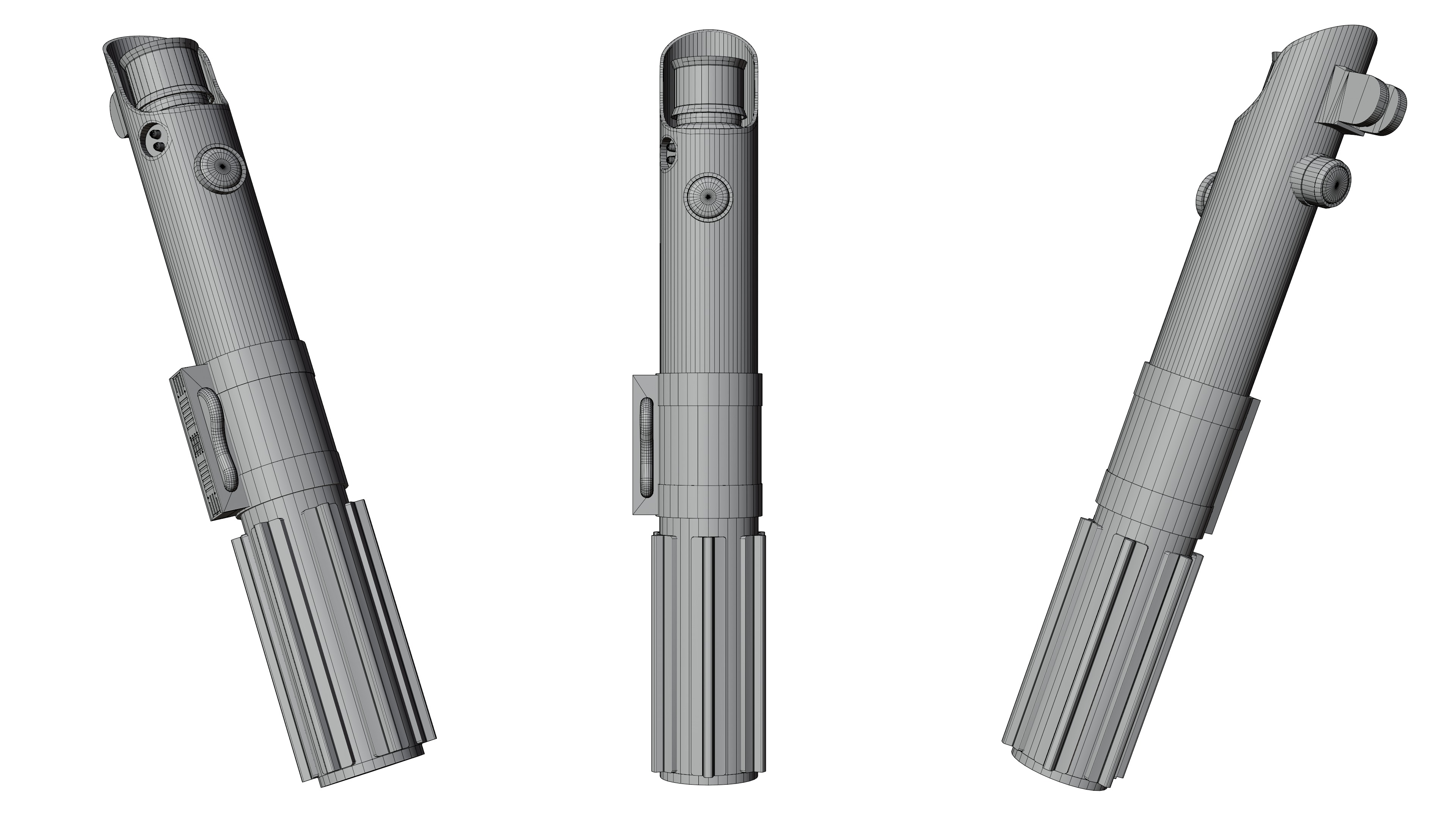 Skywalker Lightsaber Low-poly 3D model_5