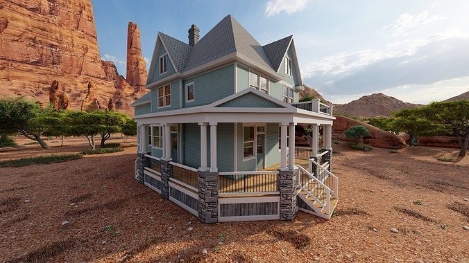 old house-Old Abandoned House 3D model