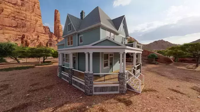 old house-Old Abandoned House 3D model