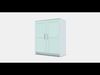 BRIMNES Cupboard with doors Low-poly 3D model_1