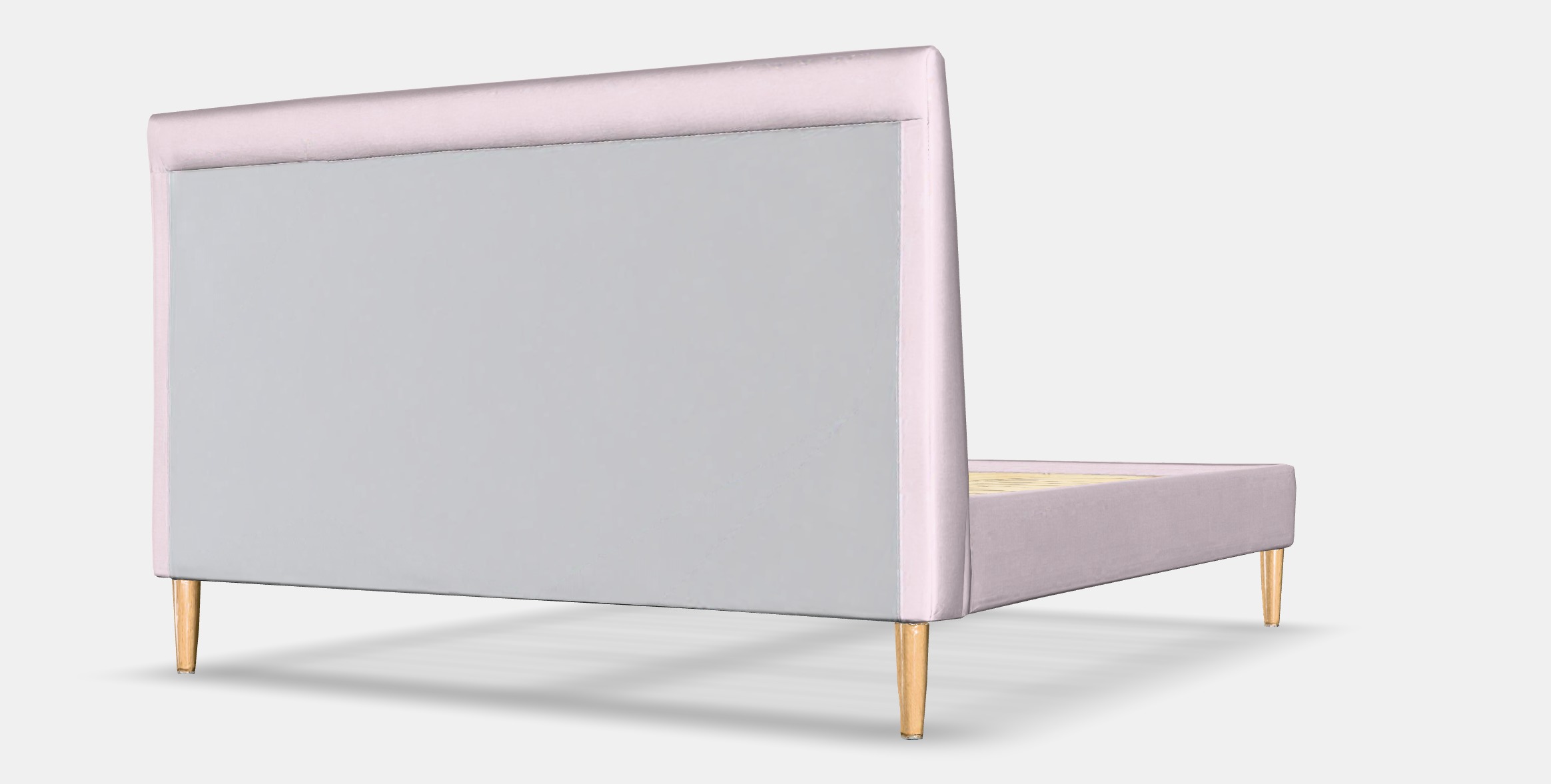 IDANAS Quilted bed frame Low-poly 3D model_6