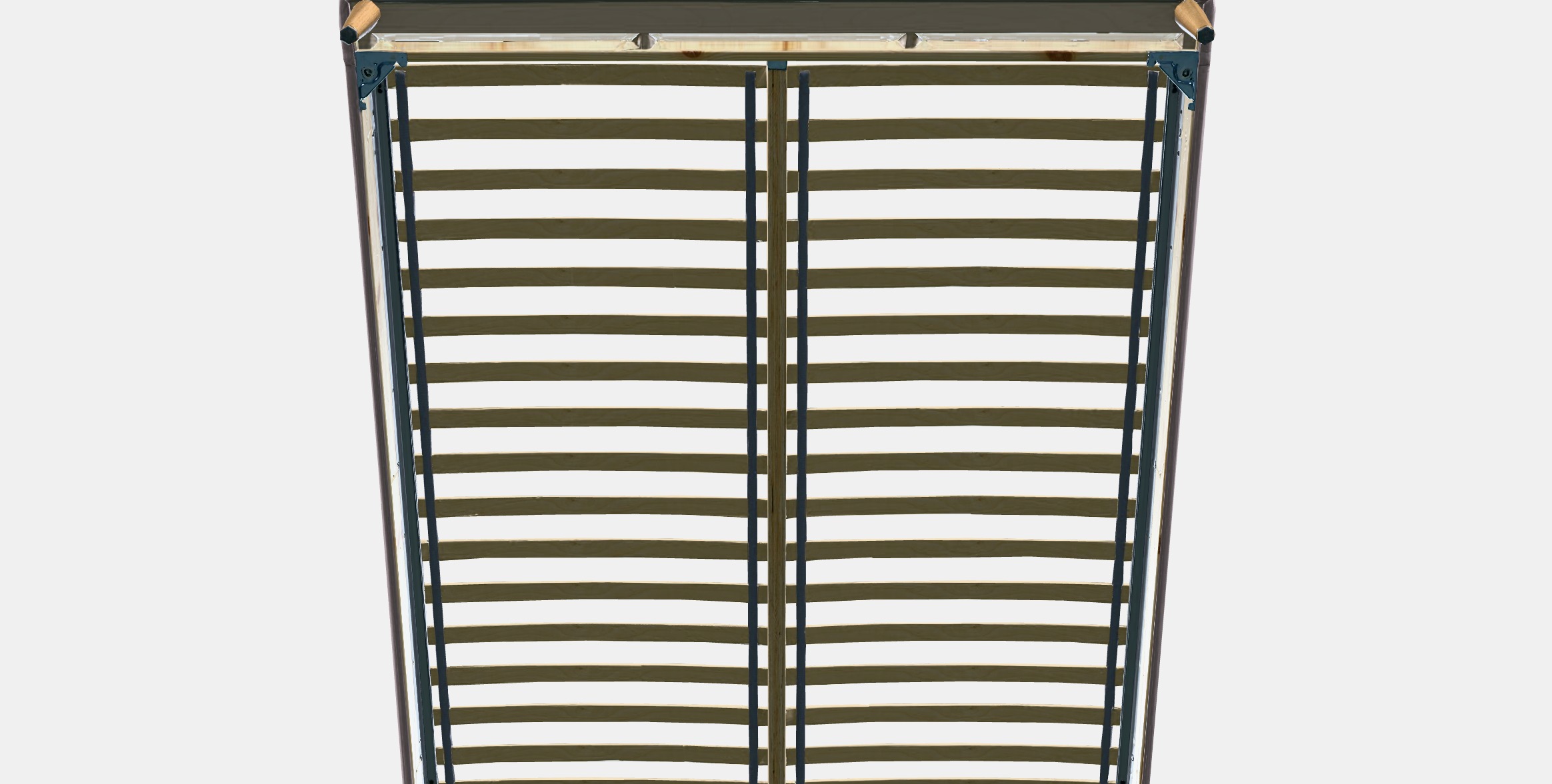 IDANAS Quilted bed frame Low-poly 3D model_8