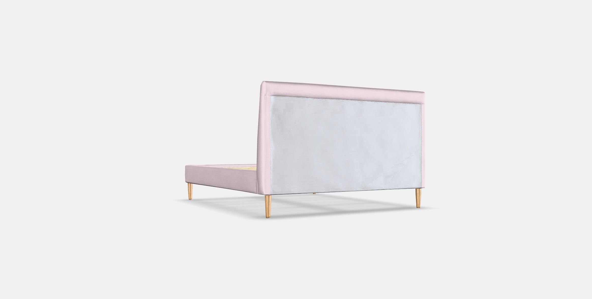 IDANAS Quilted bed frame Low-poly 3D model_16