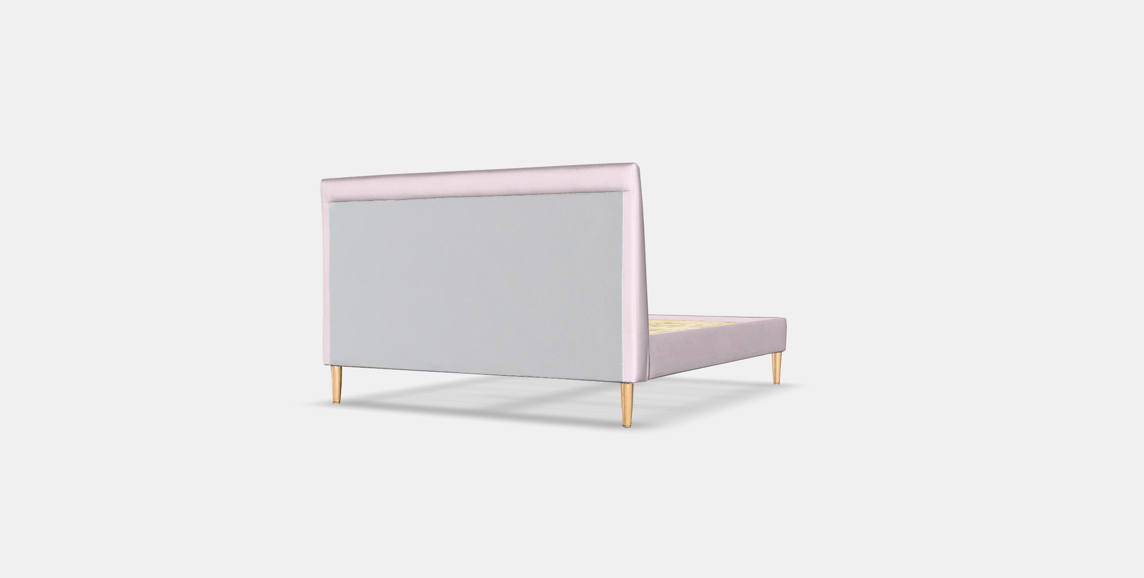 IDANAS Quilted bed frame Low-poly 3D model_5