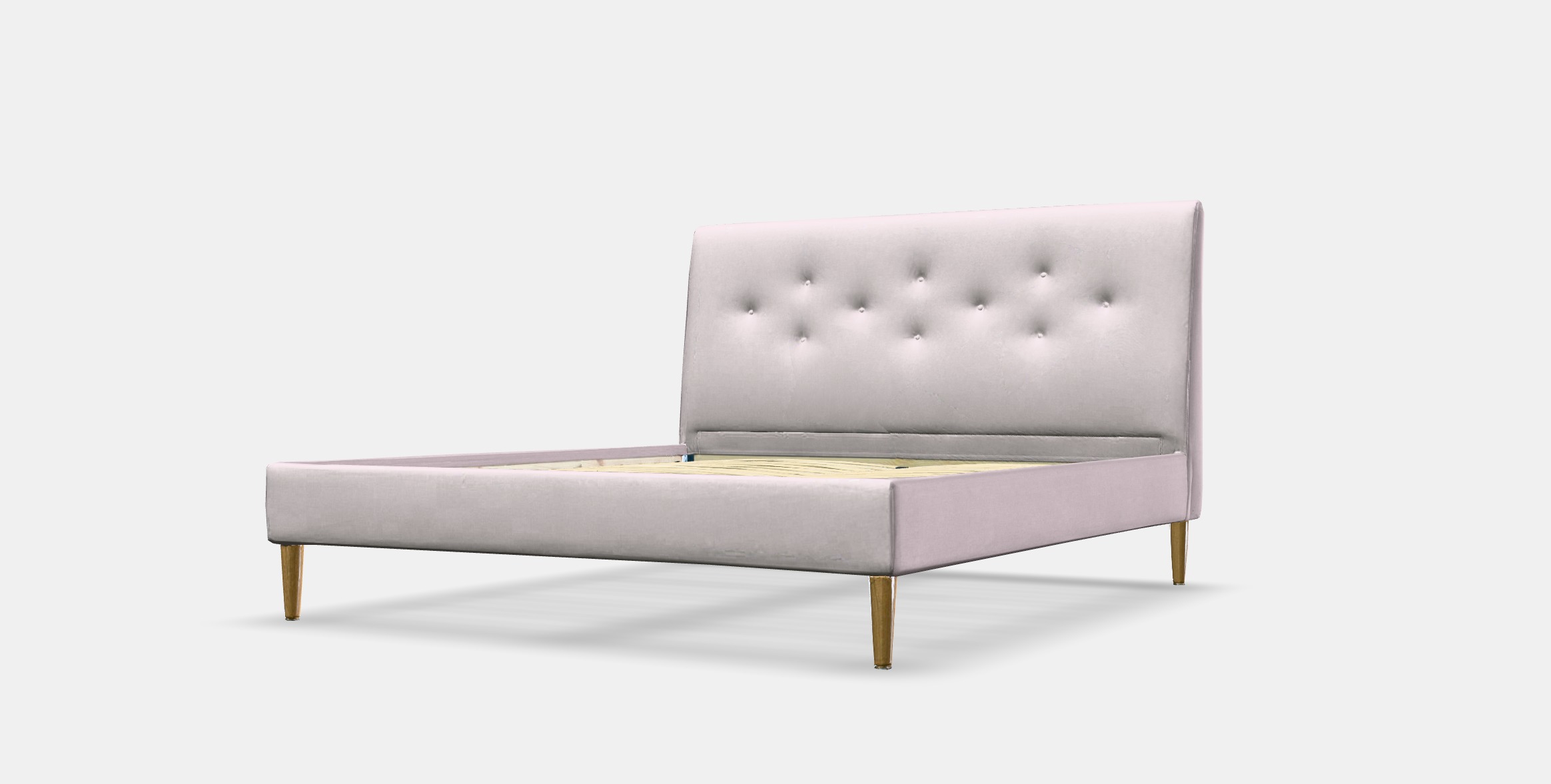 IDANAS Quilted bed frame Low-poly 3D model_13